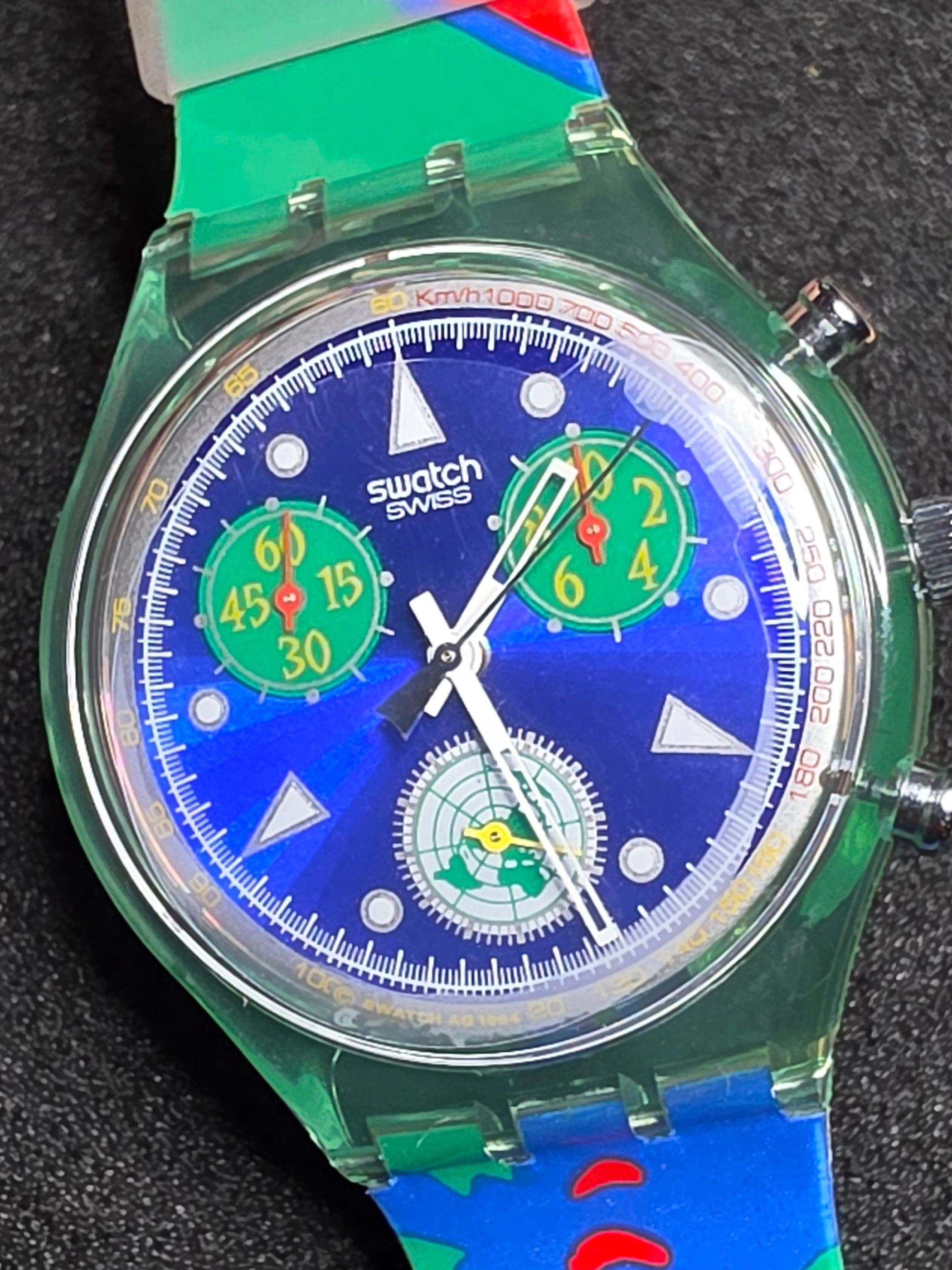 Swatch Chrono SCZ103 – 1994 – NOS – United Nations 50th – view 4