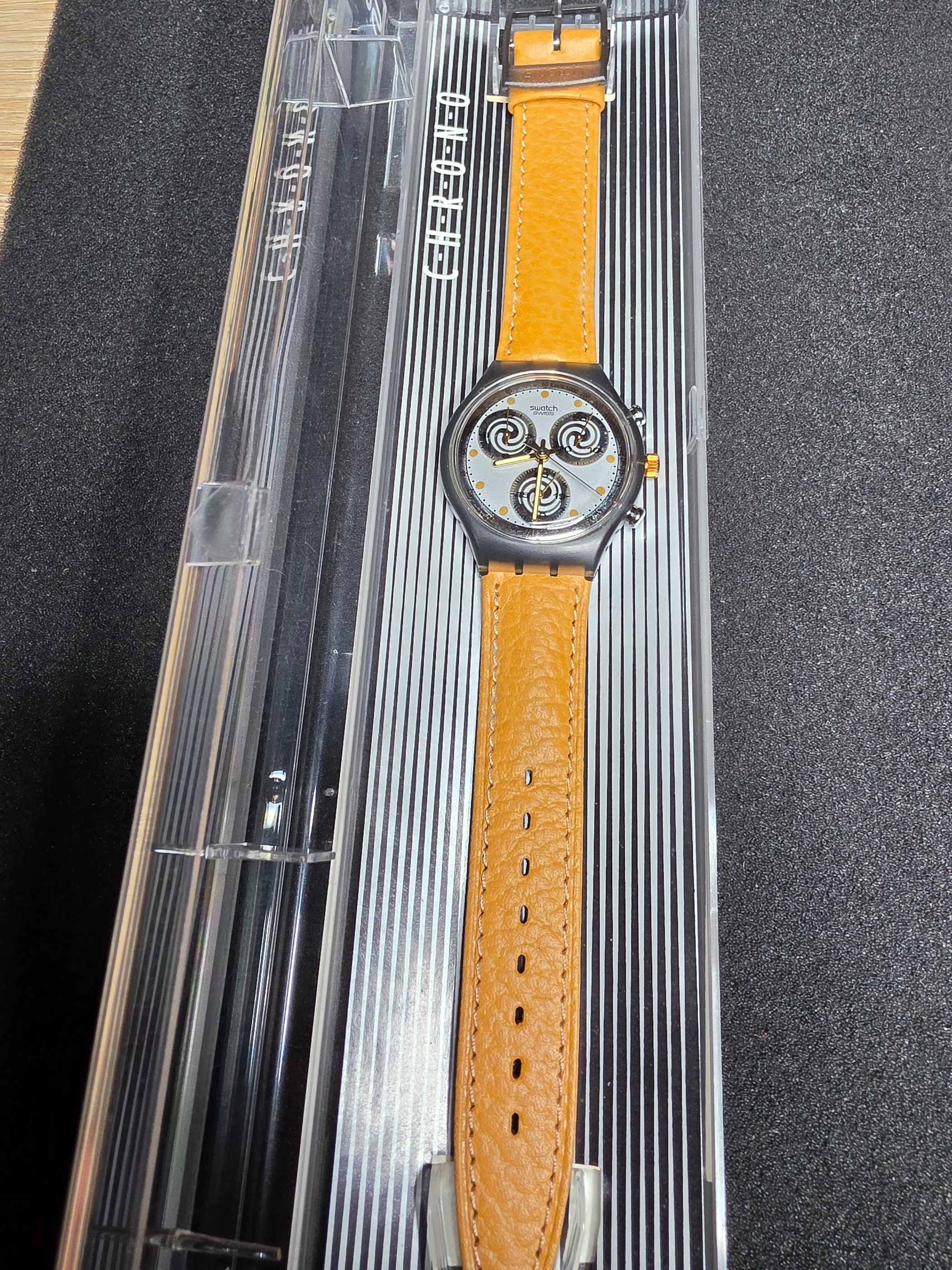 Swatch Chrono Sirii SCM101 – 1992 – NOS – Unique Dial – view 2