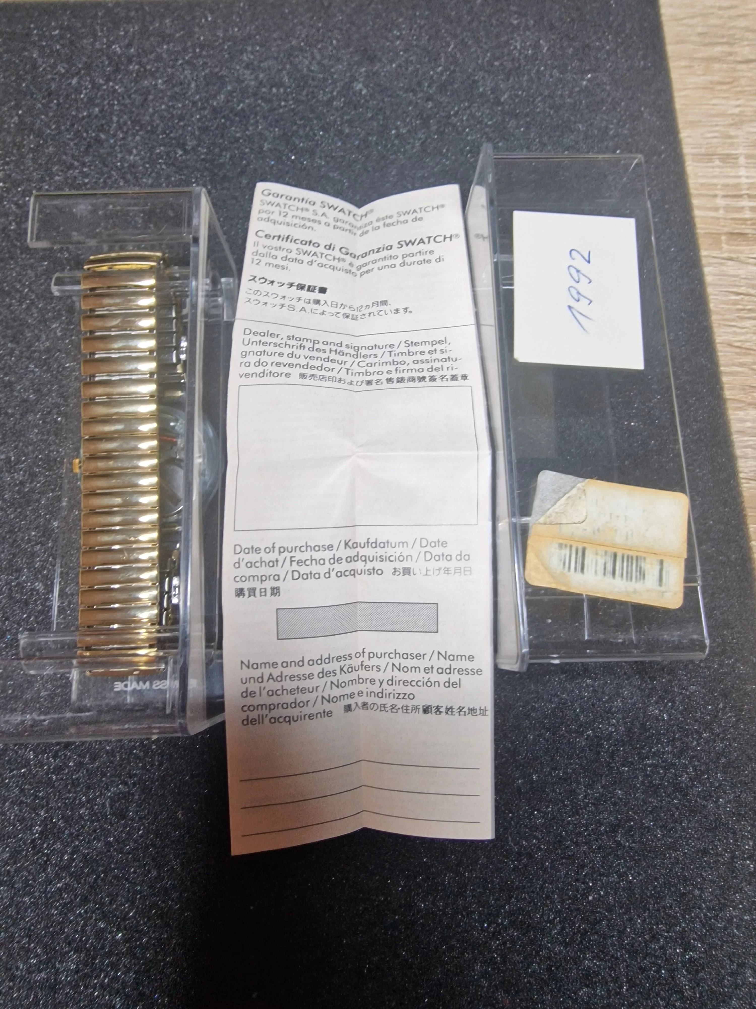 Swatch Flex GN123 “Gold Smile” (1992) – Rare Vintage Skeleton Watch 4