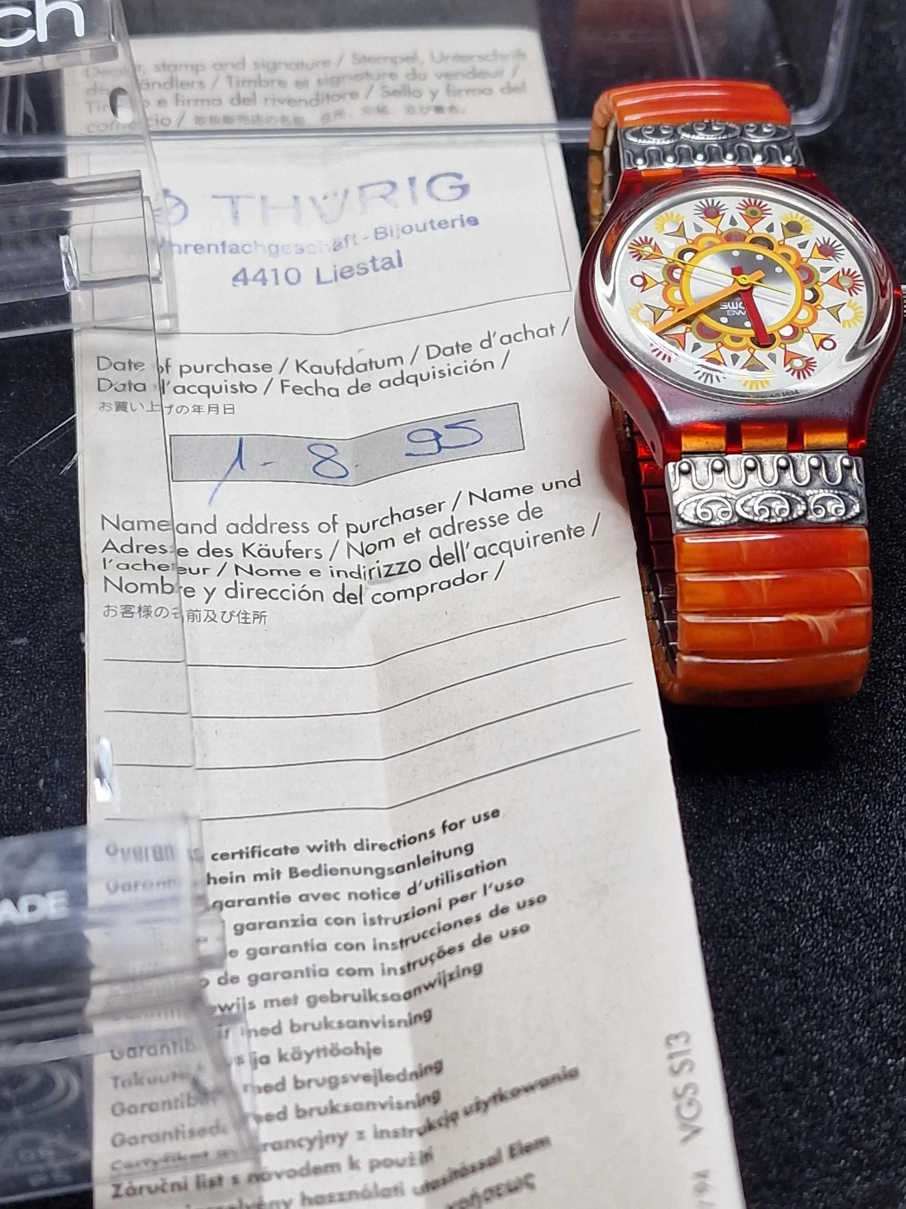 Swatch Flex GR125 "Curry Powder" (1994) – Rare Vintage 7