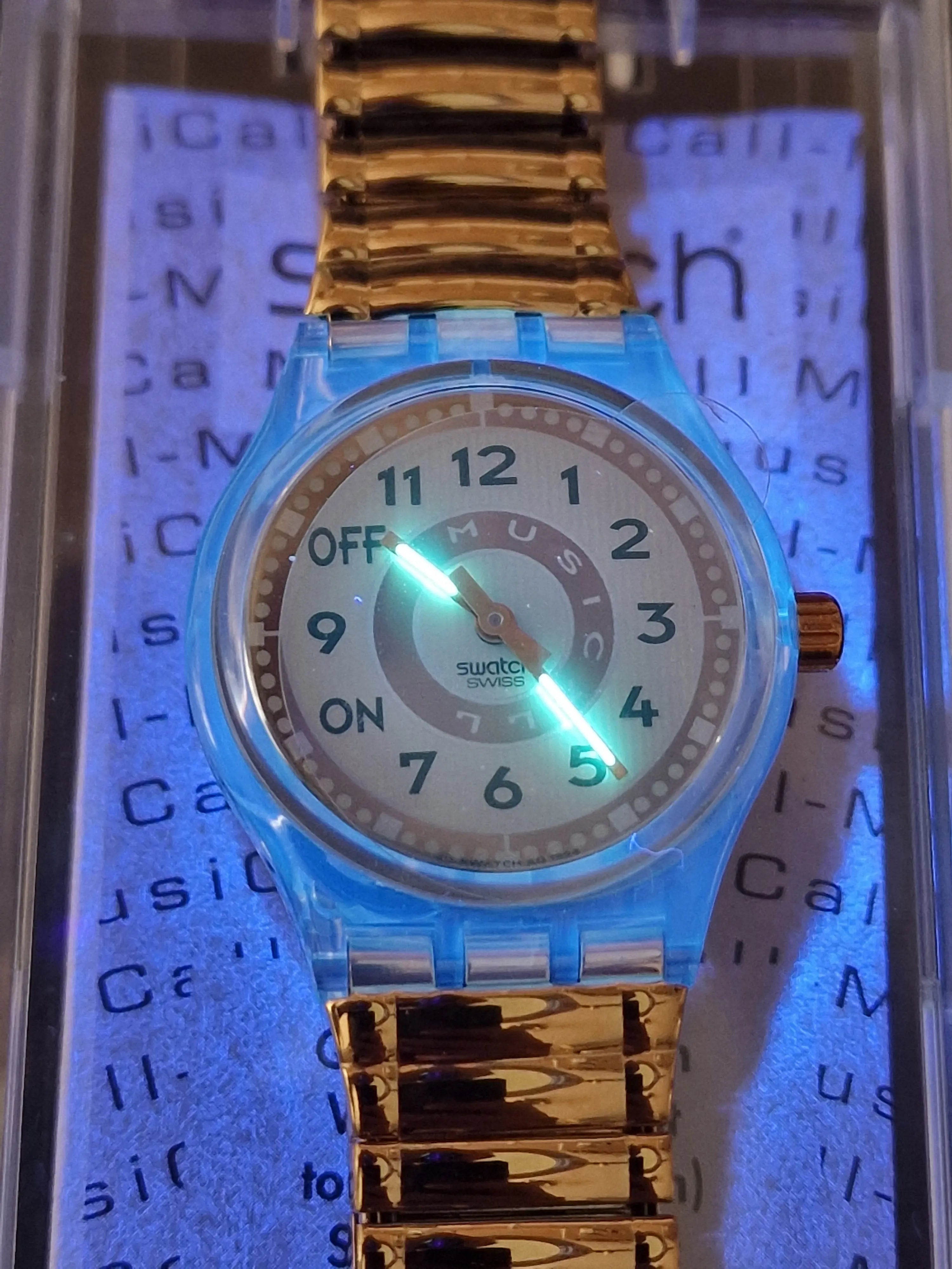 Swatch Flex Musicall SLM108 – “Call Me” by Philip Glass – Atlanta Olympics 1996 Limited Edition