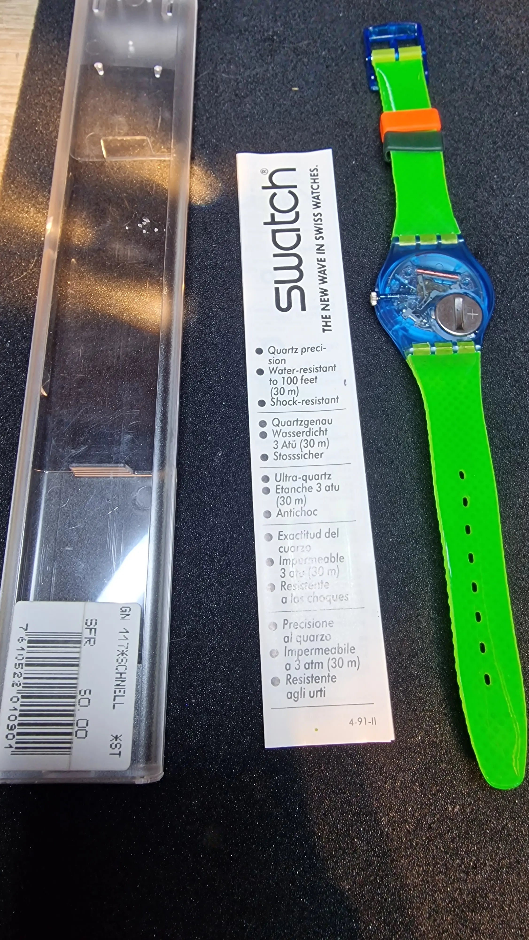 Swatch GN117 “Schnell” (1992) – Vintage Neon Classic 3