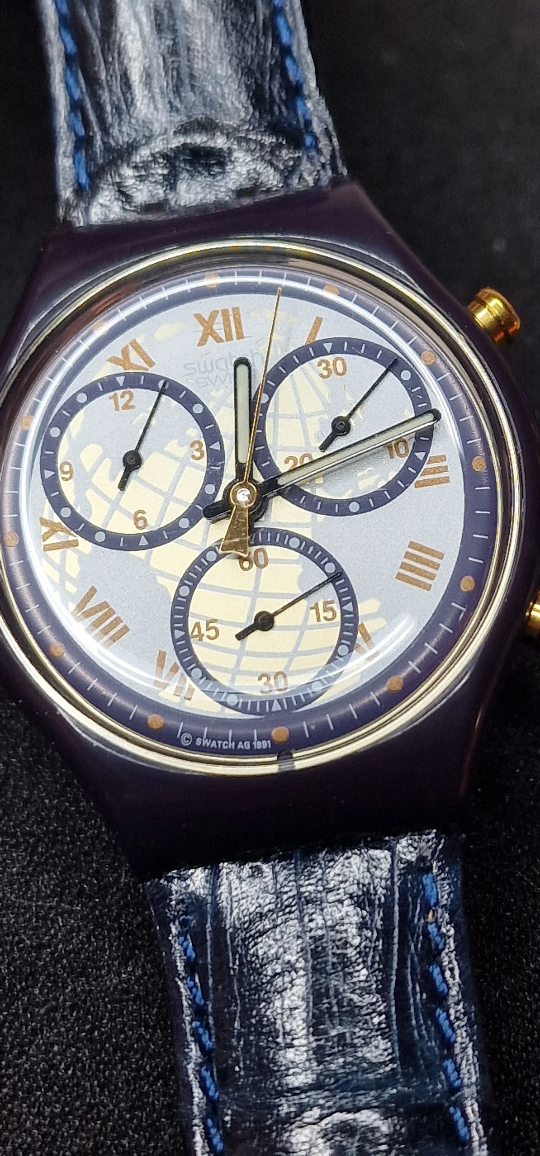 Swatch SCN104 "Timeless Zone" – Chronograph 1992 – Rare & Vintage 4