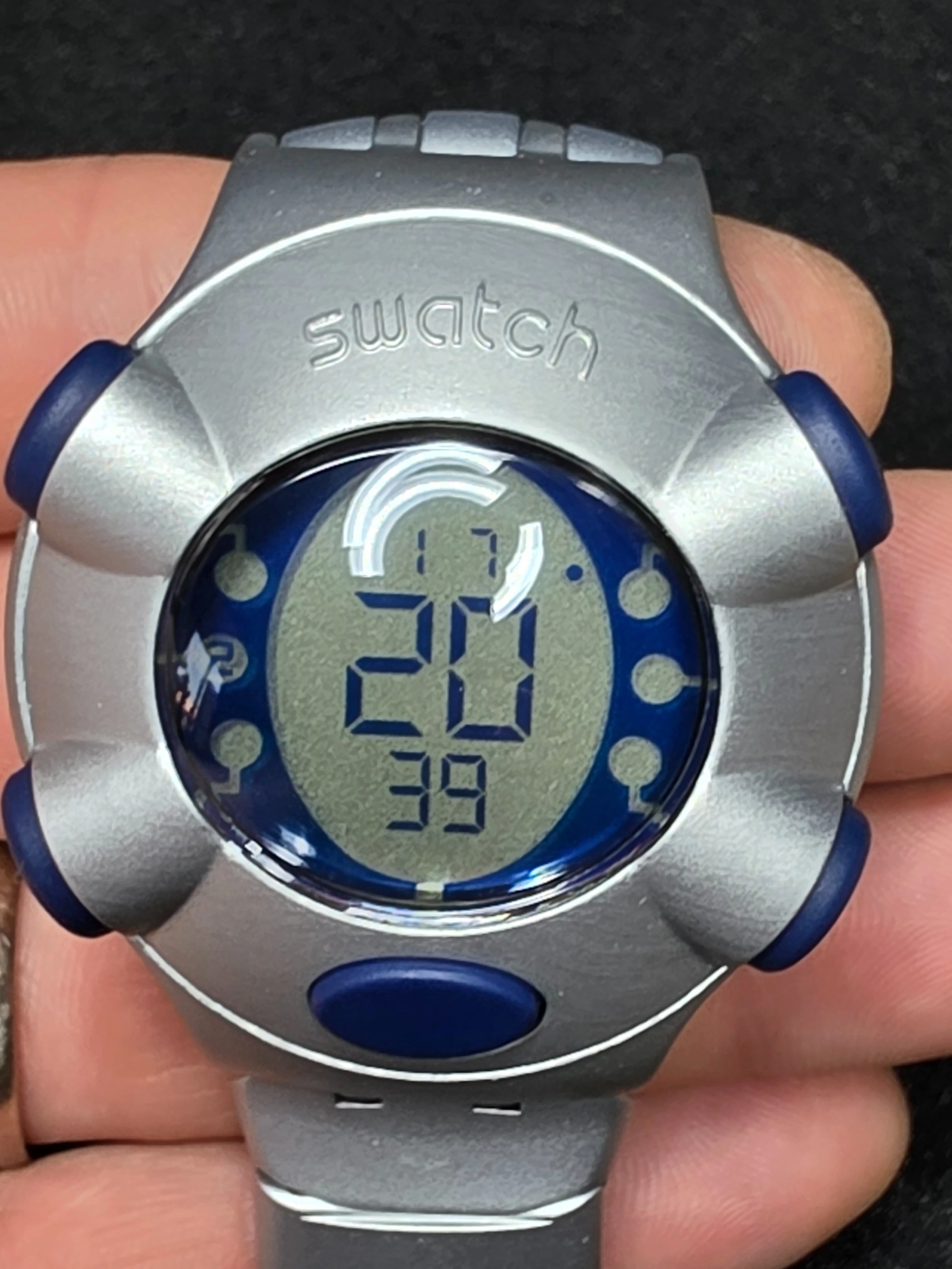 Swatch Irony Aluminium YQS1000 – 1999 – Unworn – Digital Display – view 7