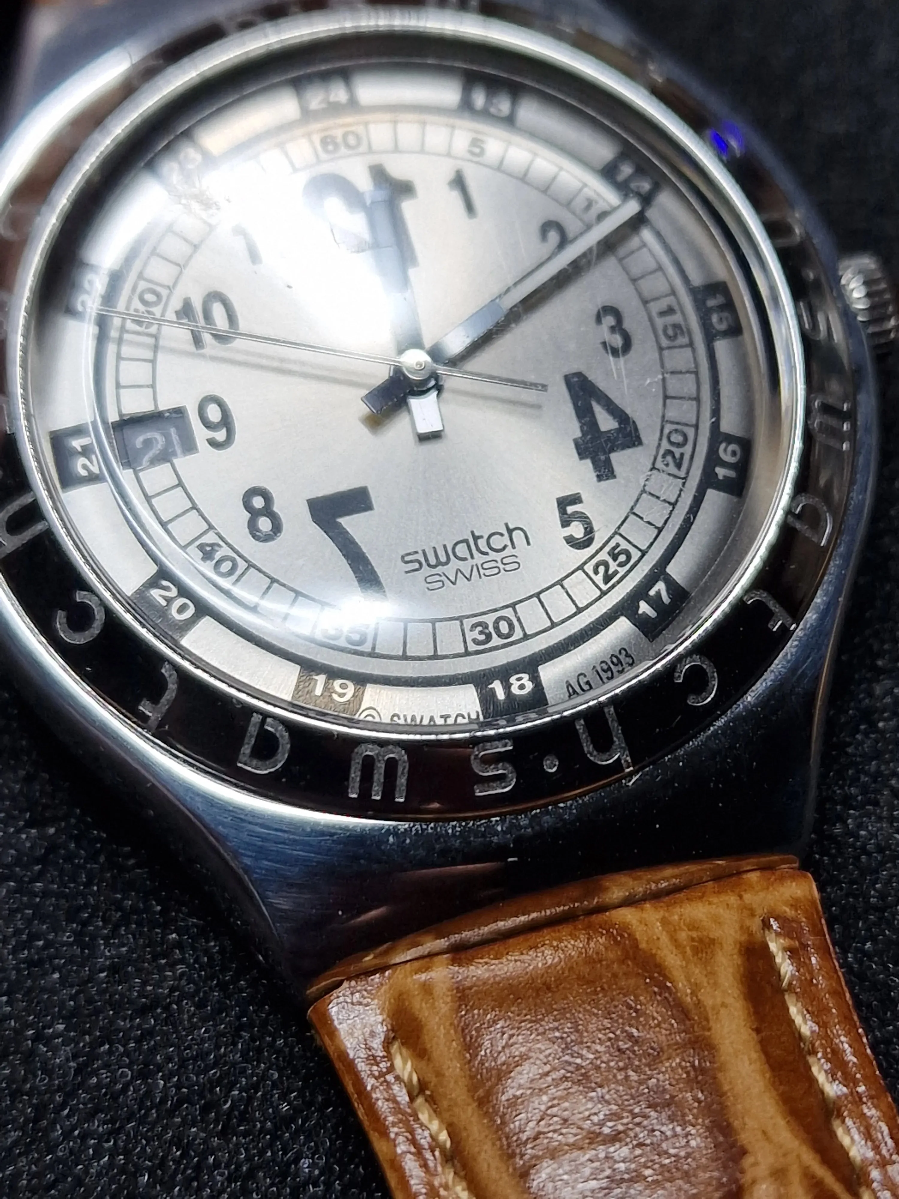 Swatch Irony Big YGS401 "Big Backward" (1994) – Rare Early Irony 6