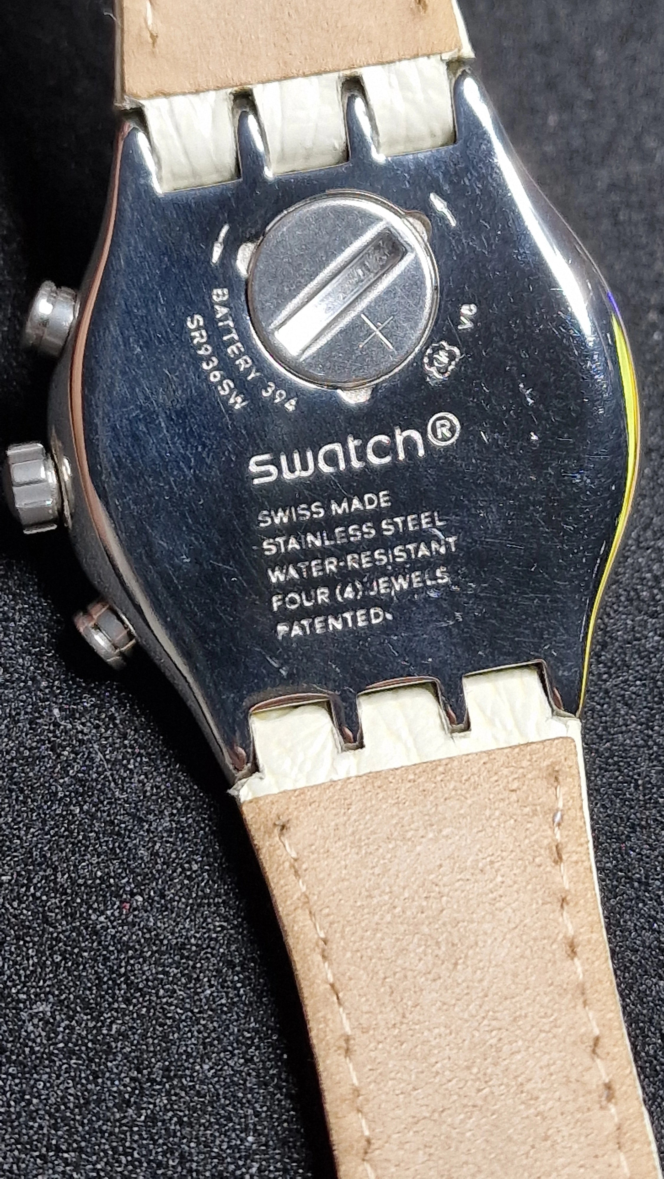 Swatch Irony Chrono YVS412 “AlbinoStrich” (AG 2013) – elegant two-tone chrono 7