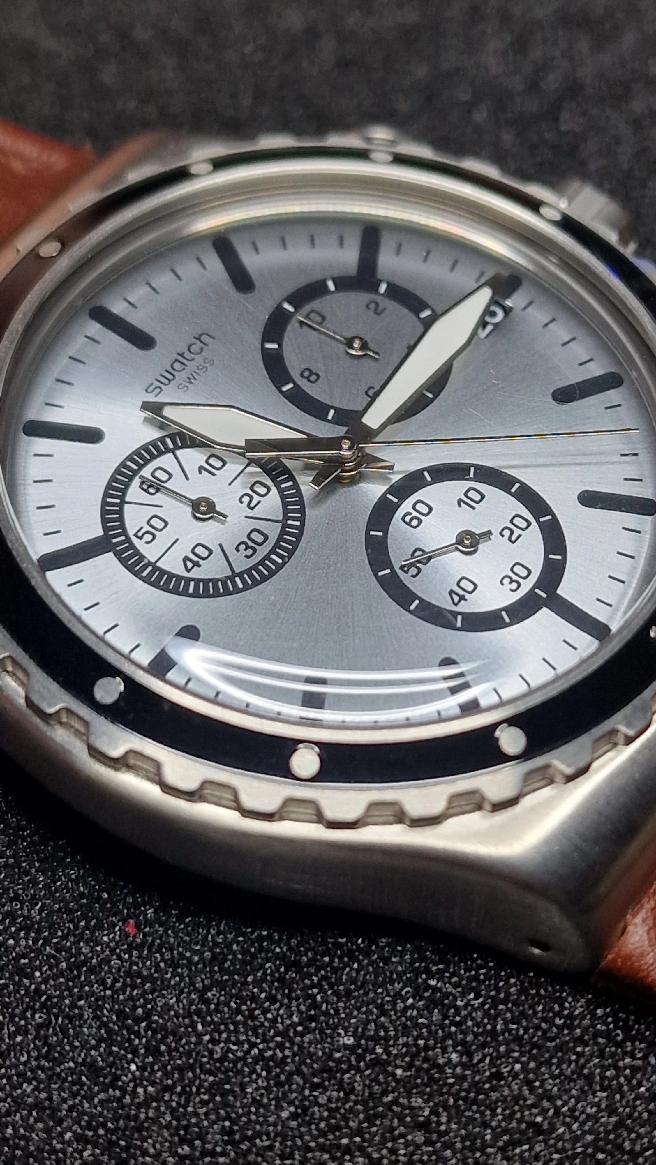 Swatch Irony Chrono YVS437 “Grandino” ⏱🇨🇭 (Stainless Steel + Date) AG2016 7
