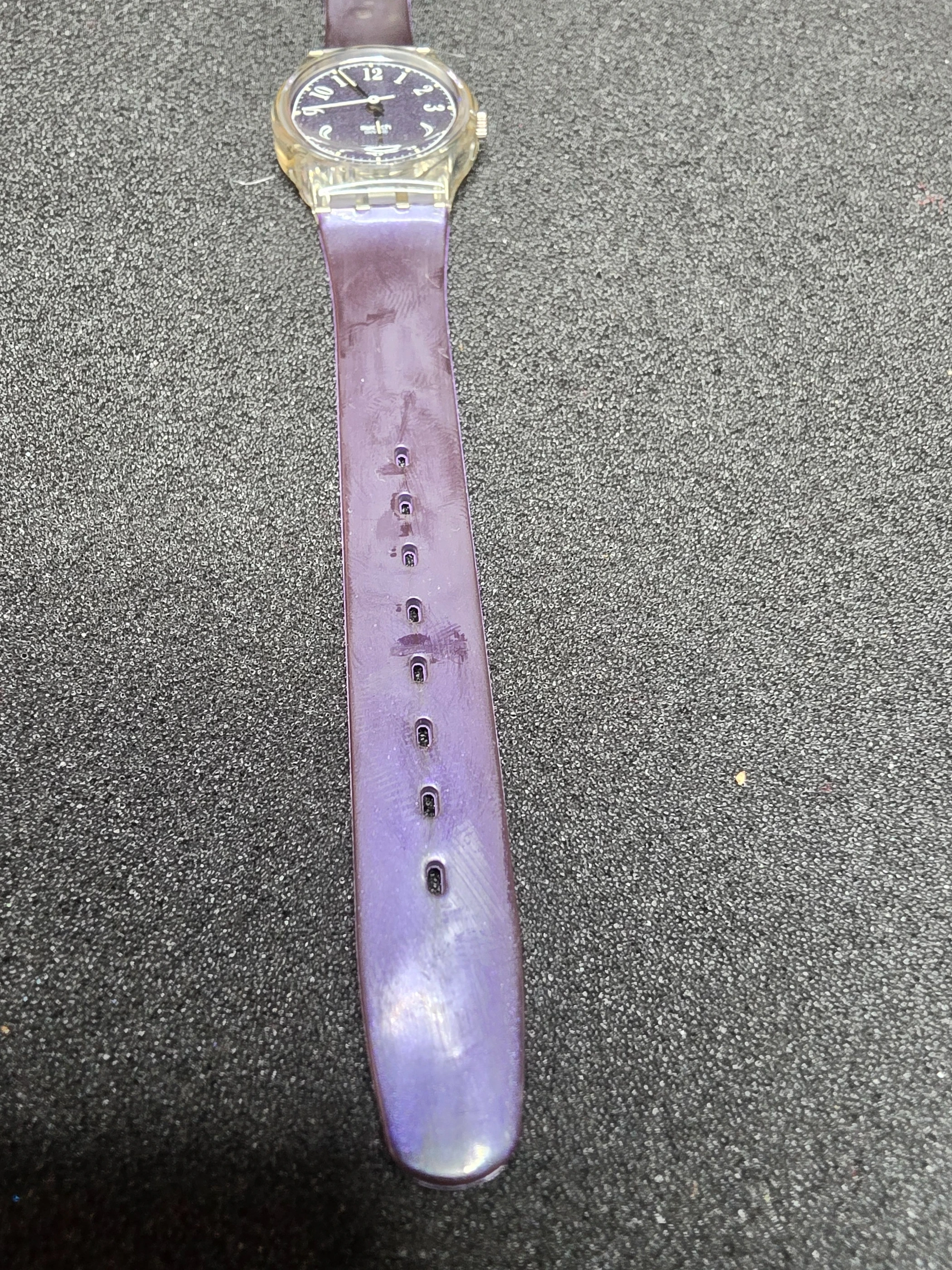 Swatch Lady Barbarella LK137 – 1992 – NOS – Purple Dial – view 8
