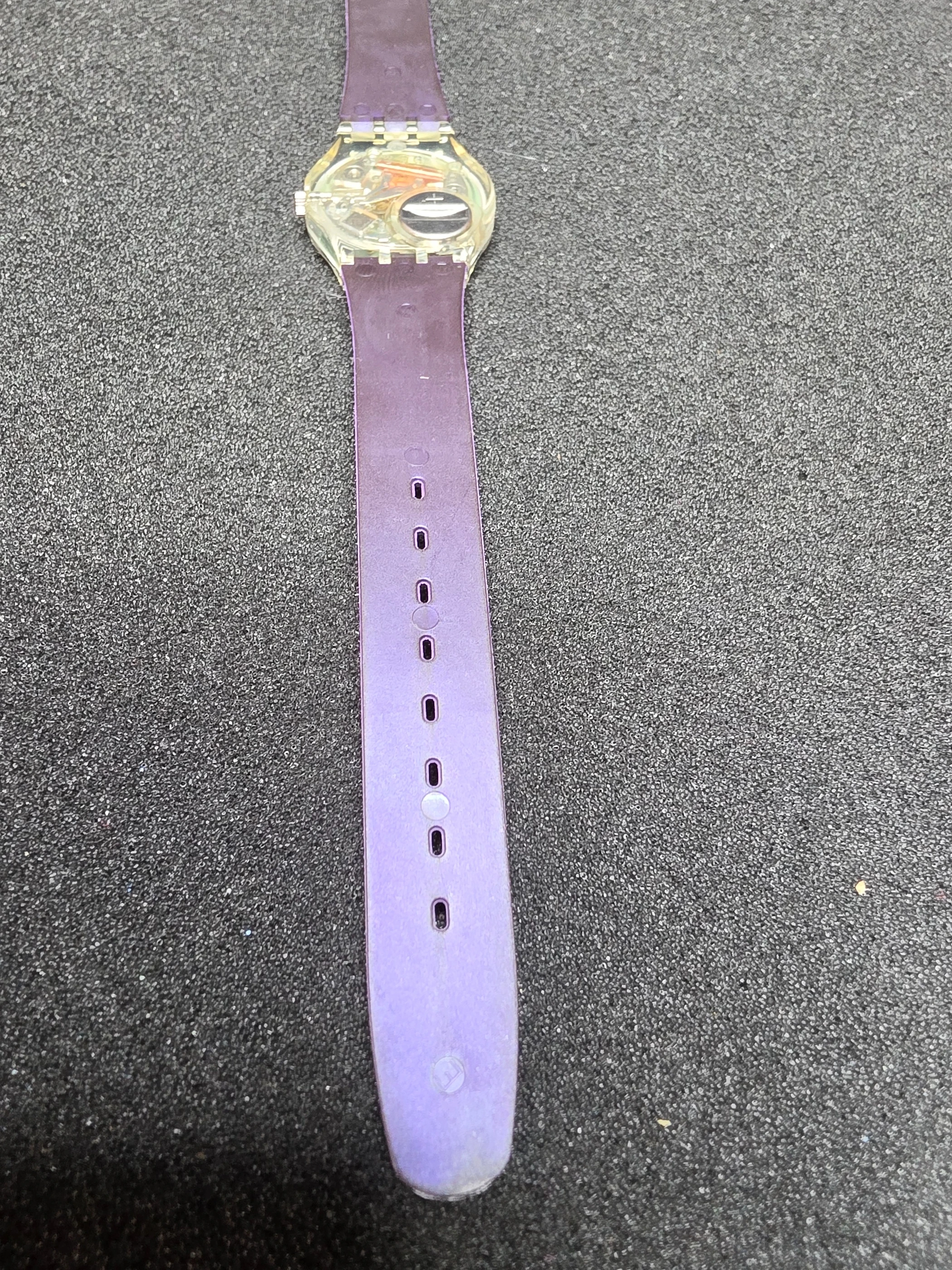 Swatch Lady Barbarella LK137 – 1992 – NOS – Purple Dial – view 10