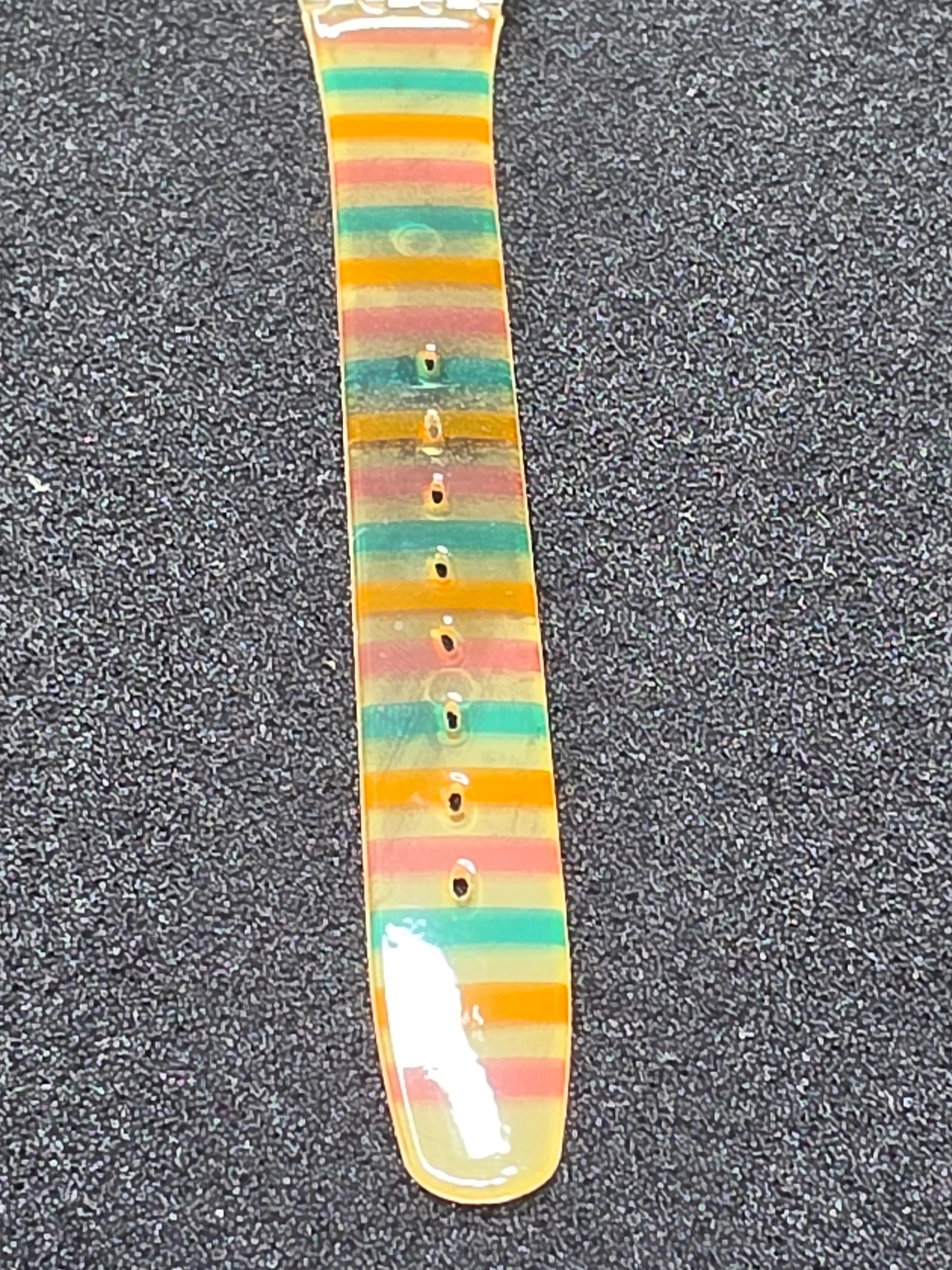 Swatch Lady Belvedere LK105 – 1987 – Very Good – Colorful Strap – view 9
