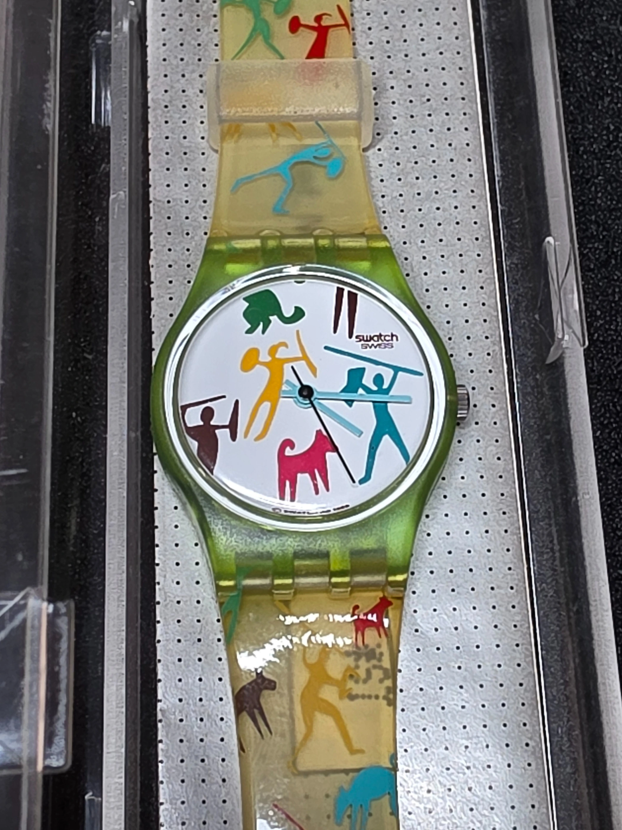Swatch Lady Bongo LN110 – 1990 – Very Good – Unique Strap