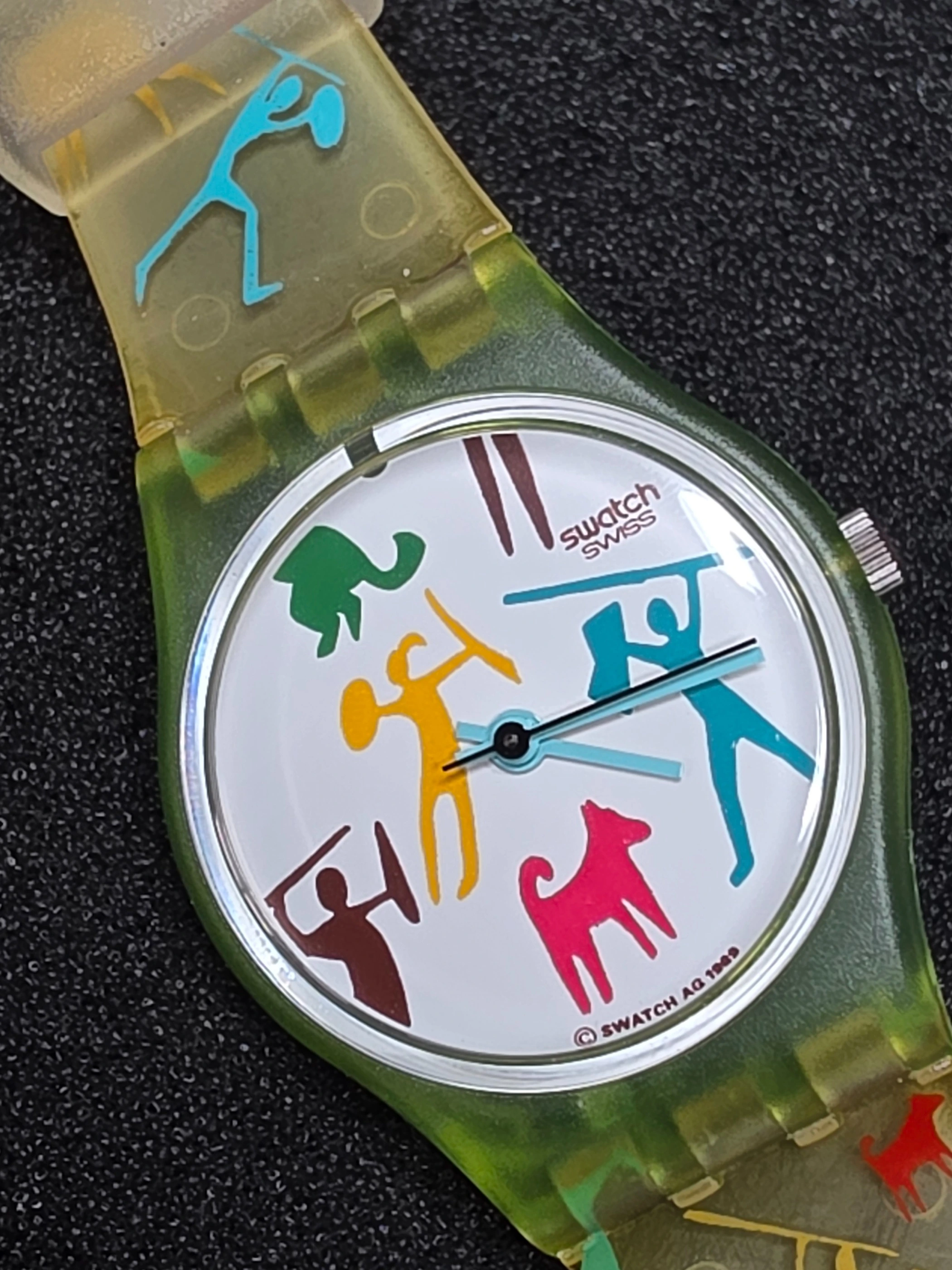 Swatch Lady Bongo LN110 – 1990 – Very Good – Unique Strap – view 4