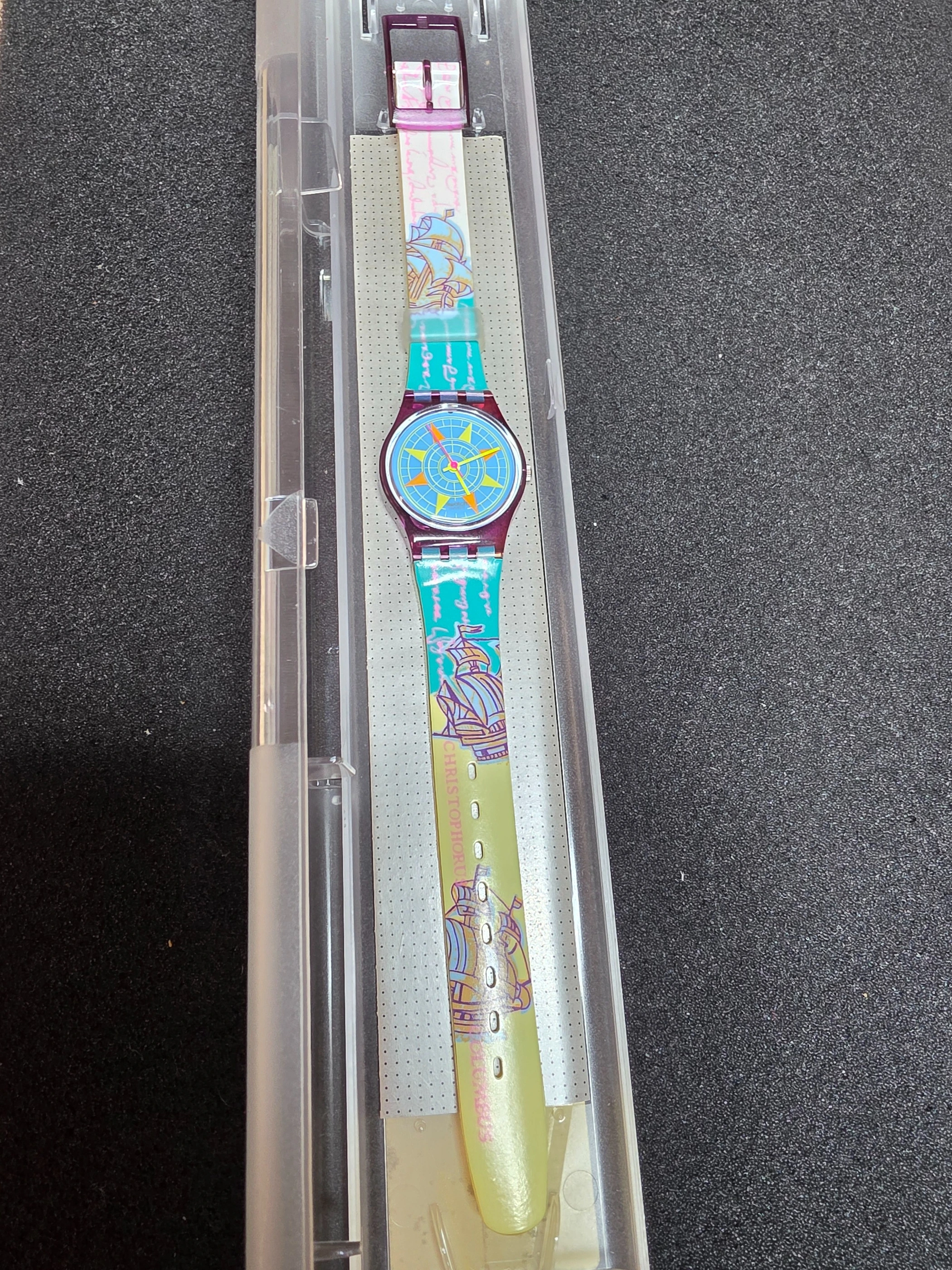 Swatch Lady Compass LV100 – 1991 – Unworn – Nautical Design – view 2