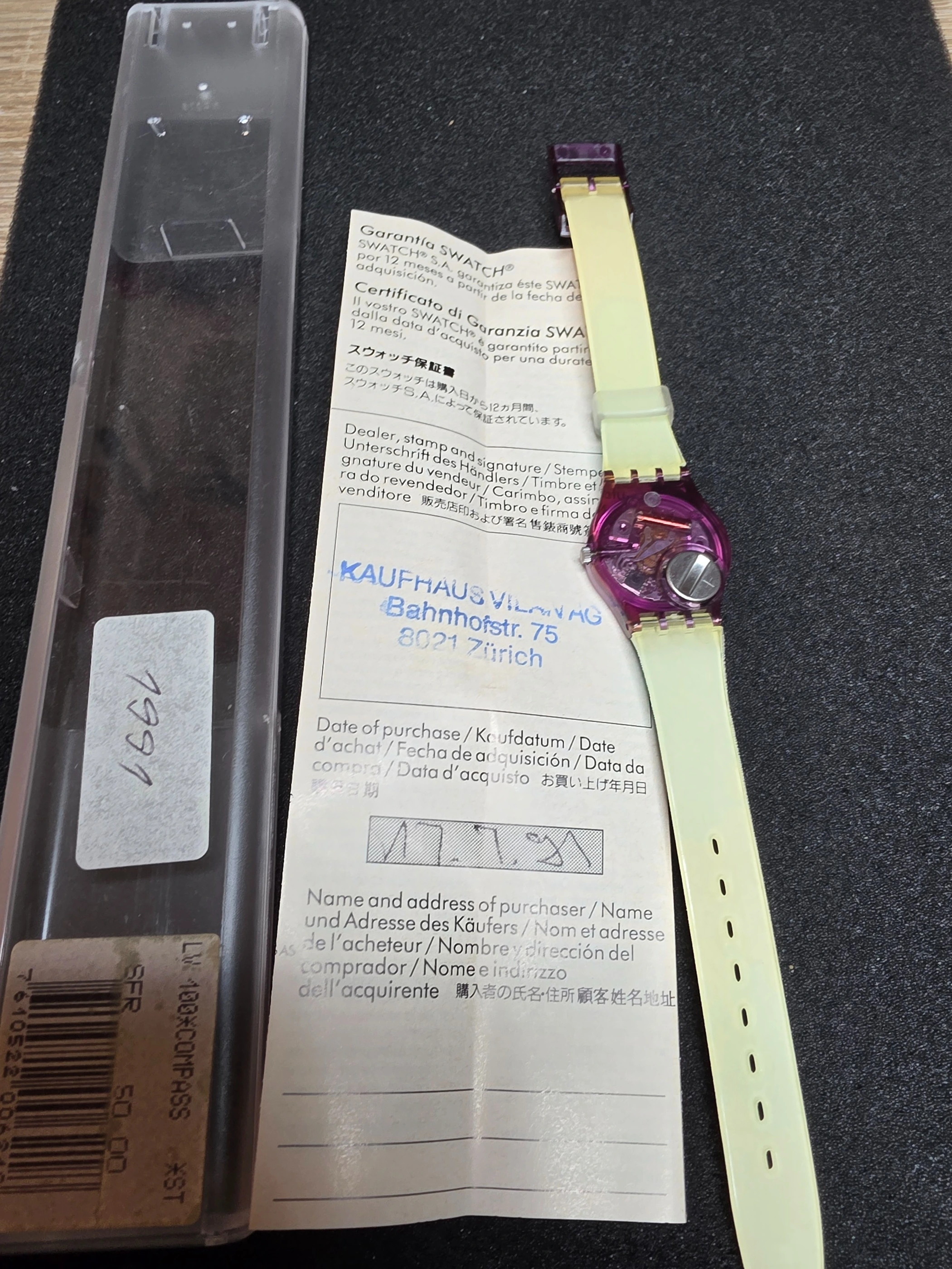 Swatch Lady Compass LV100 – 1991 – Unworn – Nautical Design – view 3