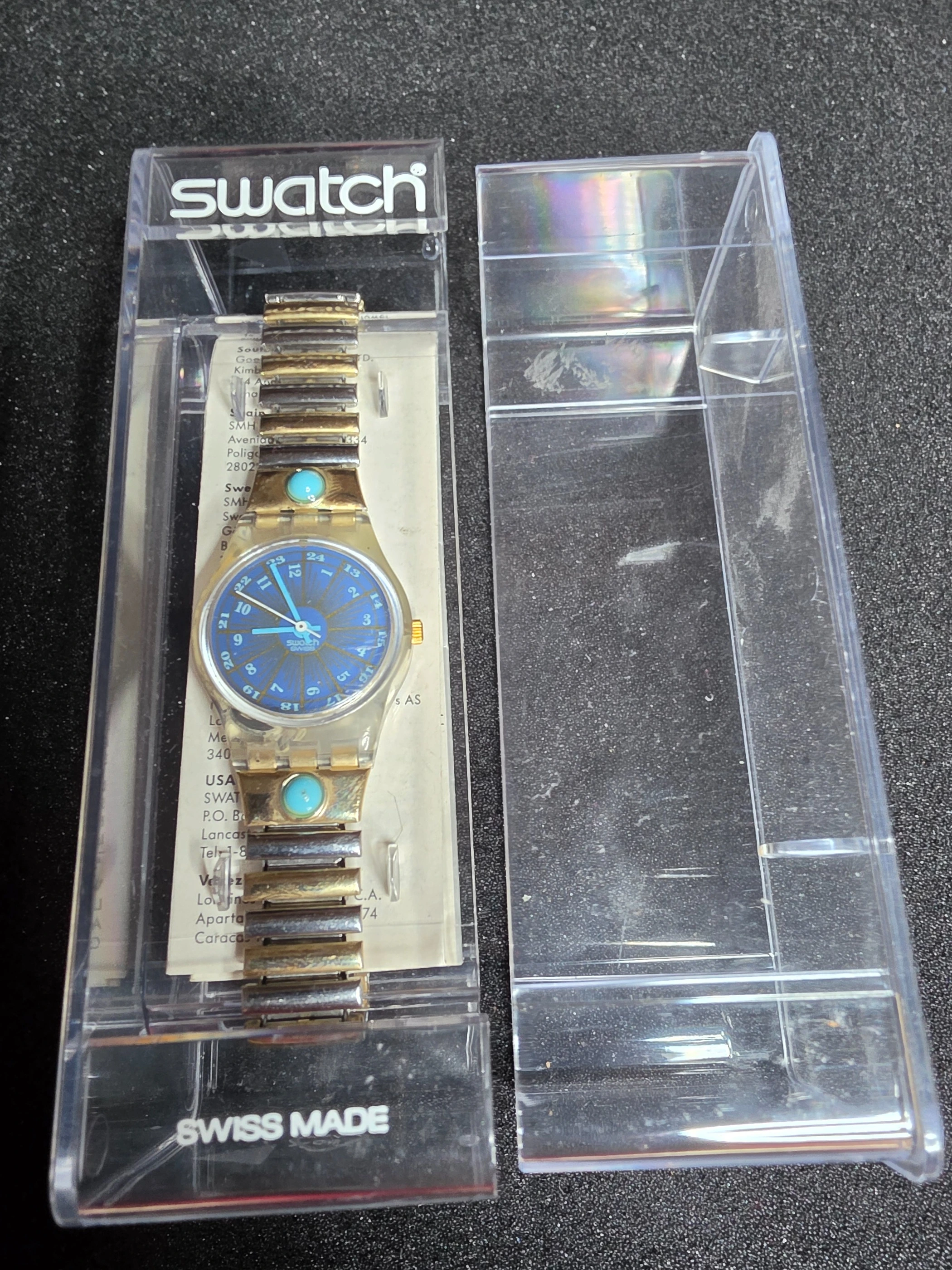 Swatch Lady Flex Tournevis LK145 – 1993 – NOS – Blue Dial – view 2