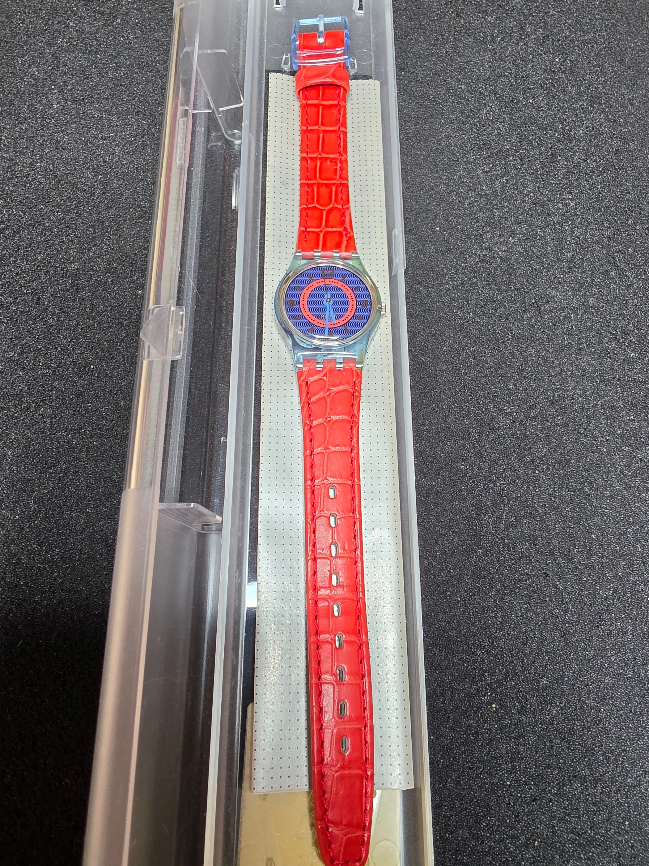 Swatch Lady Gin Rosa LN115 – 1992 – NOS – Blue Dial – view 2