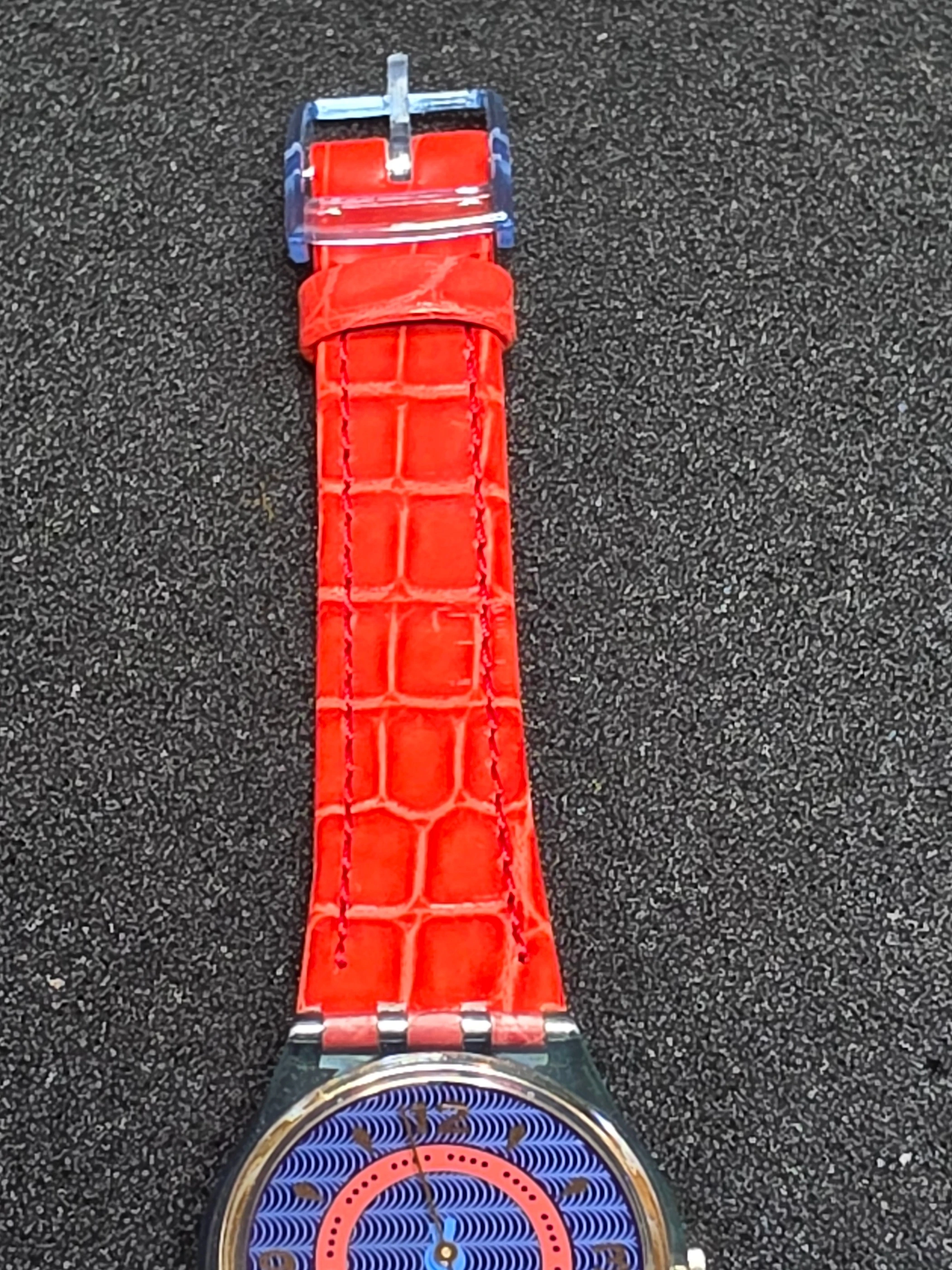 Swatch Lady Gin Rosa LN115 – 1992 – NOS – Blue Dial – view 10