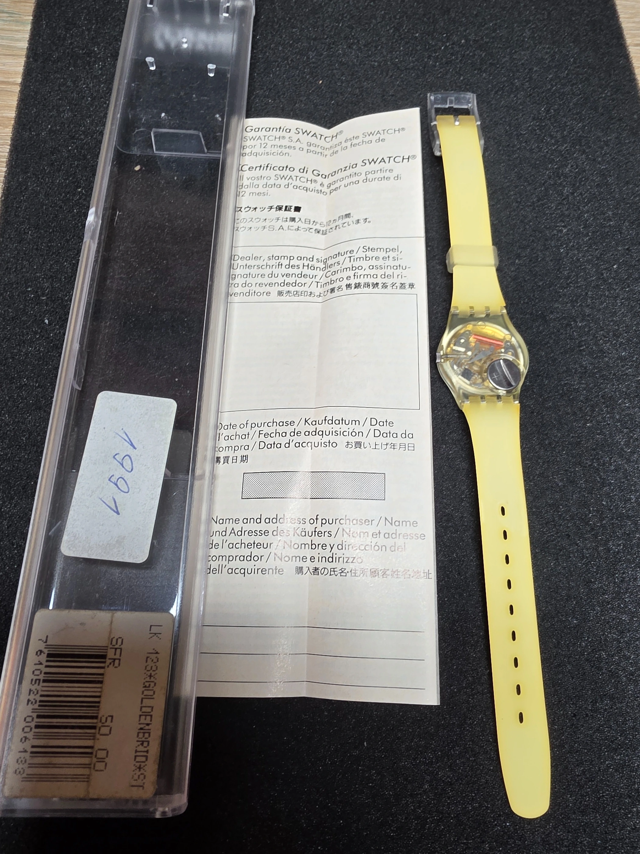 Swatch Lady Golden Bridge LK123 – 1991 – NOS – Gold Case – view 3