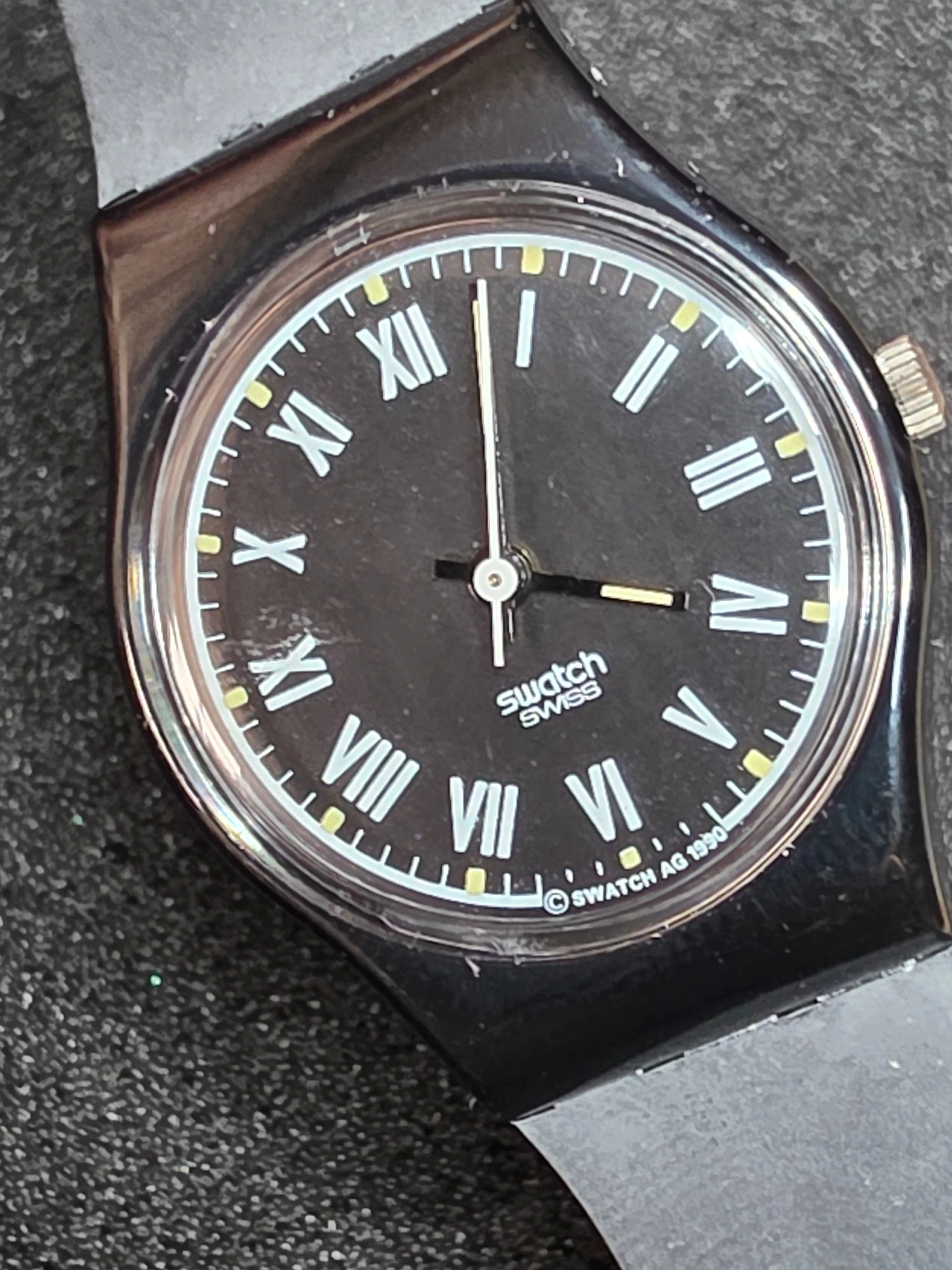 Swatch Lady Julia LB128 – 1990 – Unworn – Black Dial – view 5