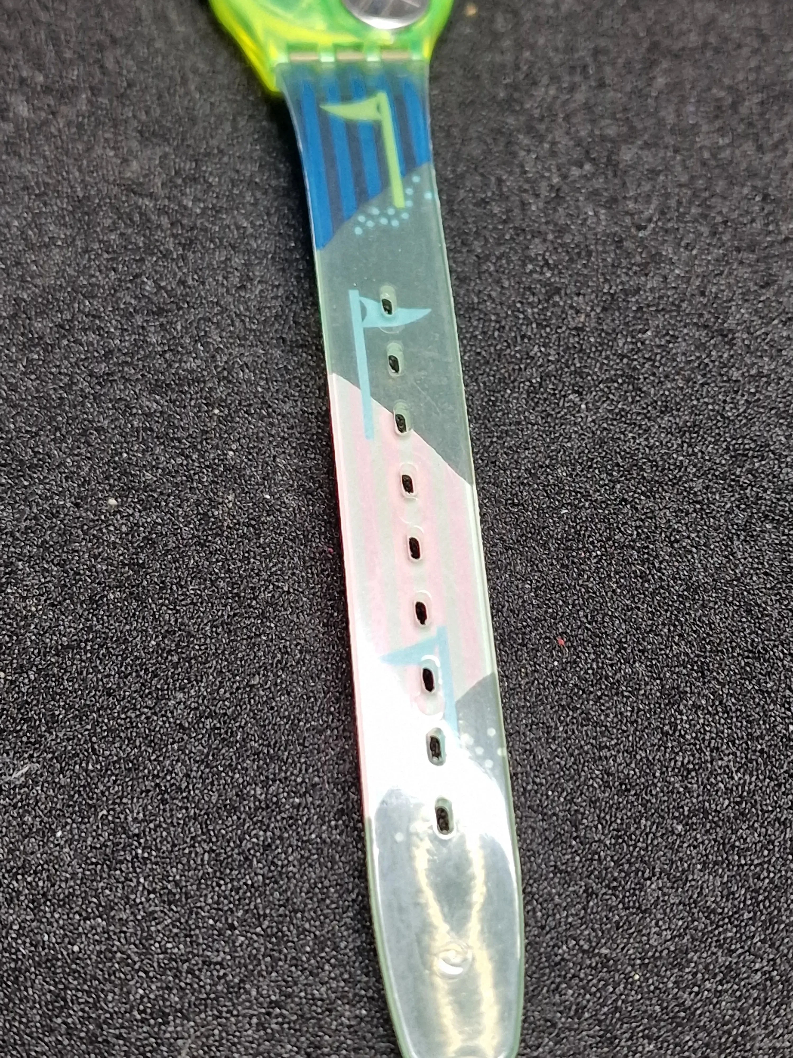 Swatch Lady LJ104 "Polar Ice" (1992) – Rare Vintage Glow Model 10