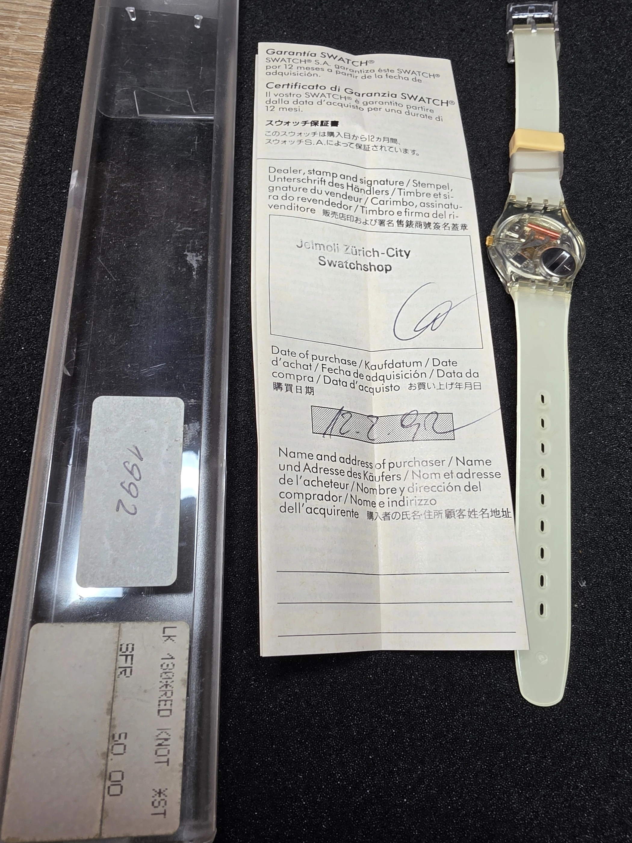 Swatch Lady Red Knot LK130 – 1992 – NOS – Nautical Design – view 3