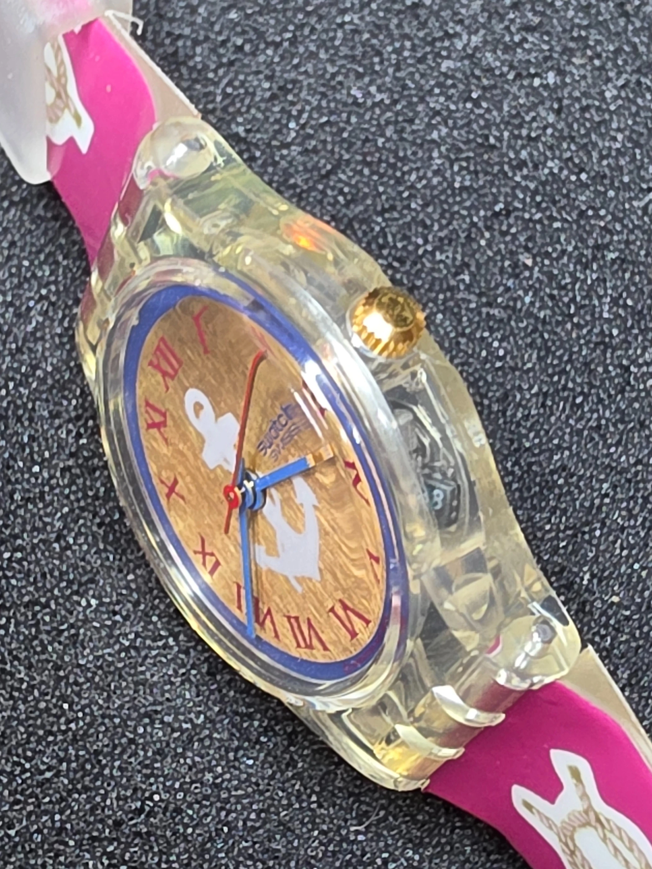 Swatch Lady Red Knot LK130 – 1992 – NOS – Nautical Design – view 6