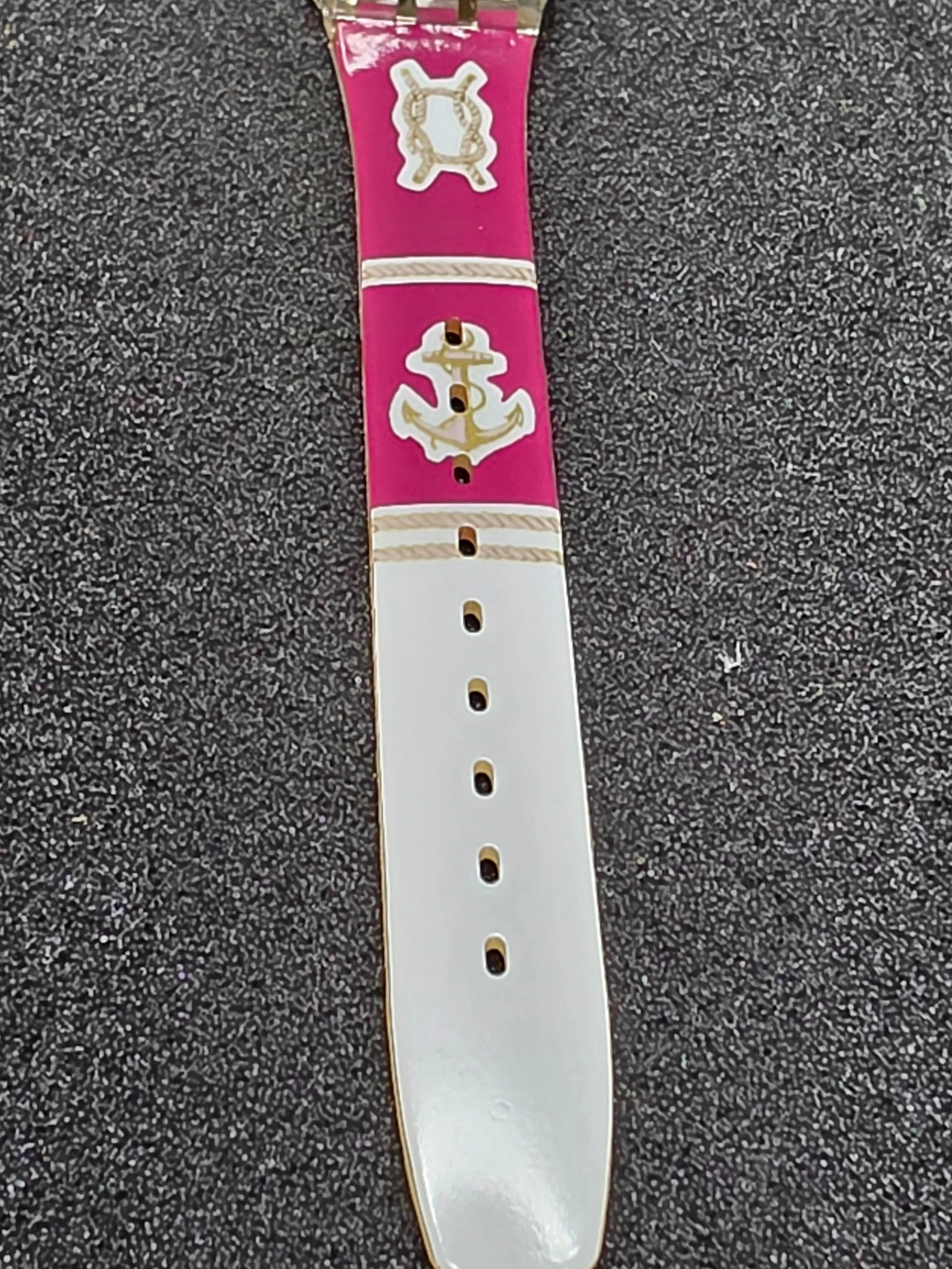 Swatch Lady Red Knot LK130 – 1992 – NOS – Nautical Design – view 8