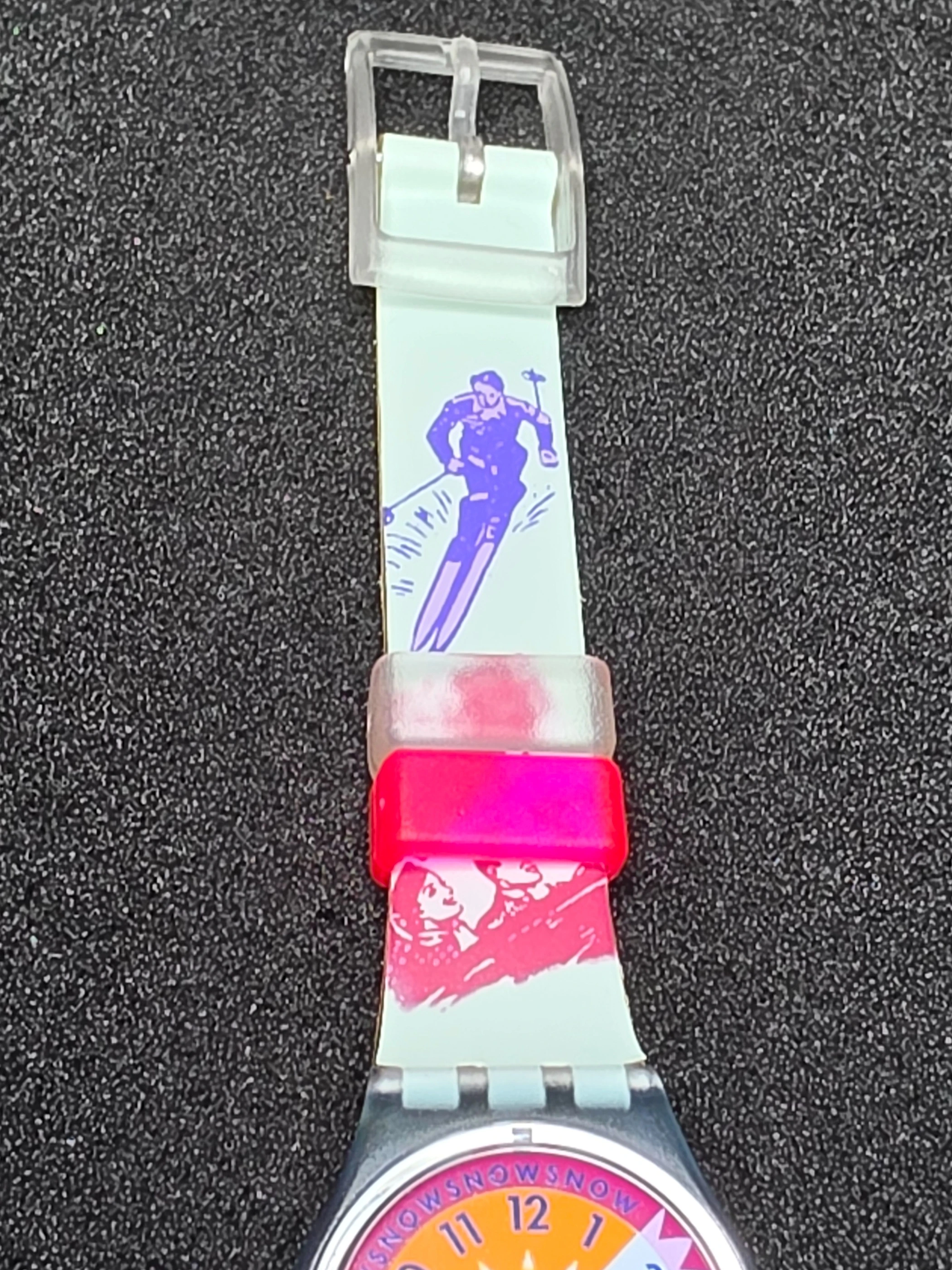 Swatch Lady Ski Slope LN117 – 1992 – NOS – Vibrant Design – view 10