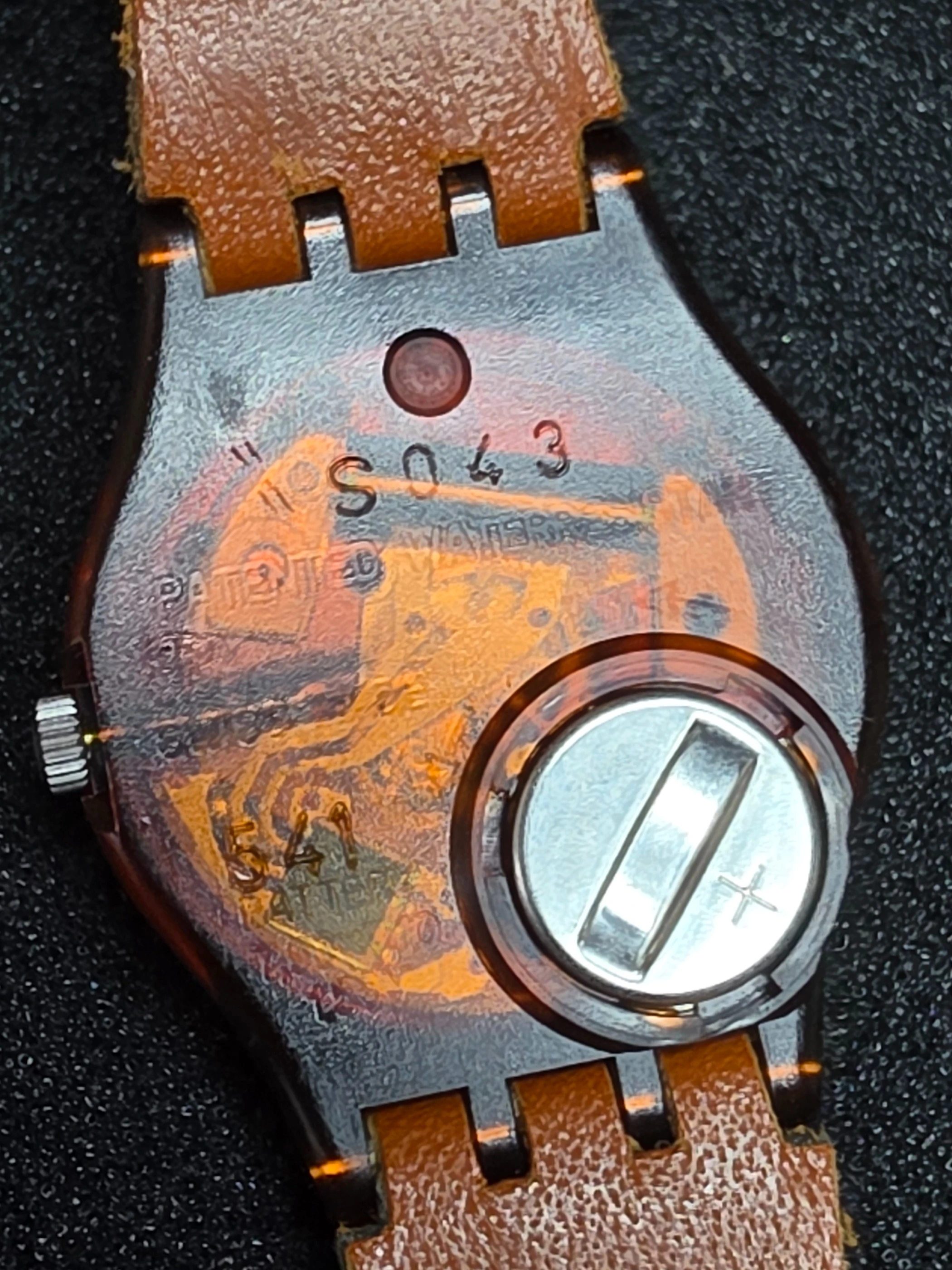 Swatch Lady True West LF104 – 1990 – NOS – Brown Dial – view 7