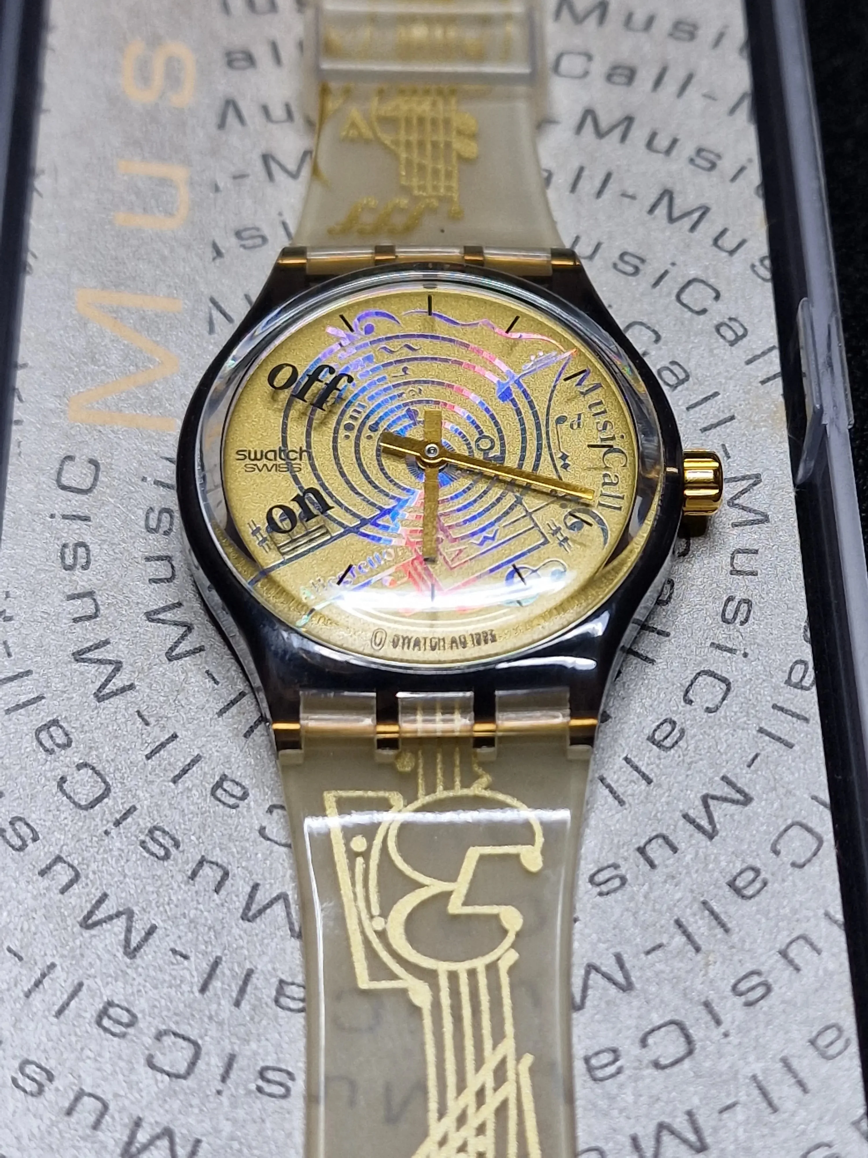 Swatch Musicall SLM101 "Spartito" 1993 – Rare Vintage Musical Watch