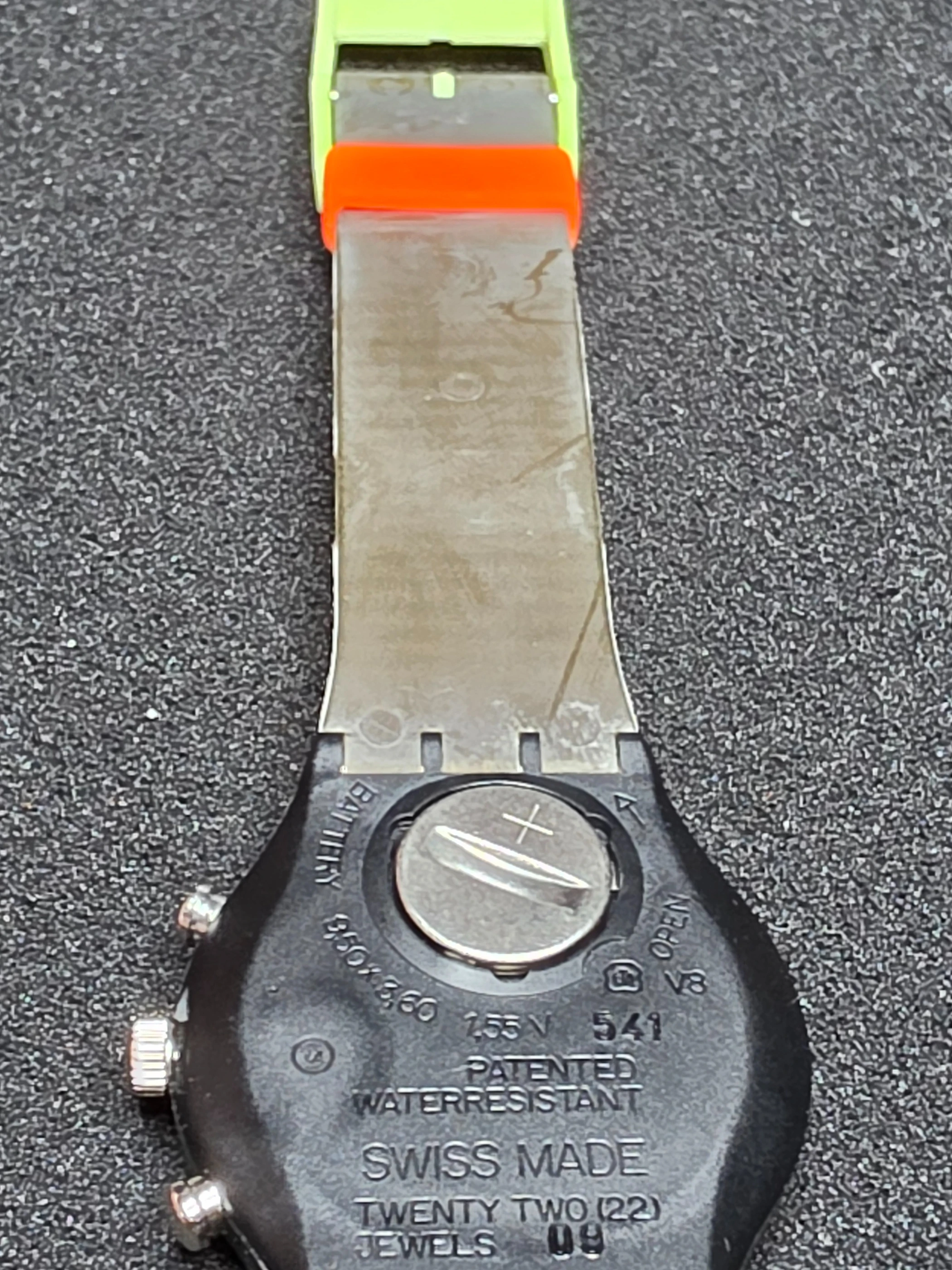 Swatch Schrono SCB105 – 1990 – NOS – Skate Bike Theme – view 12