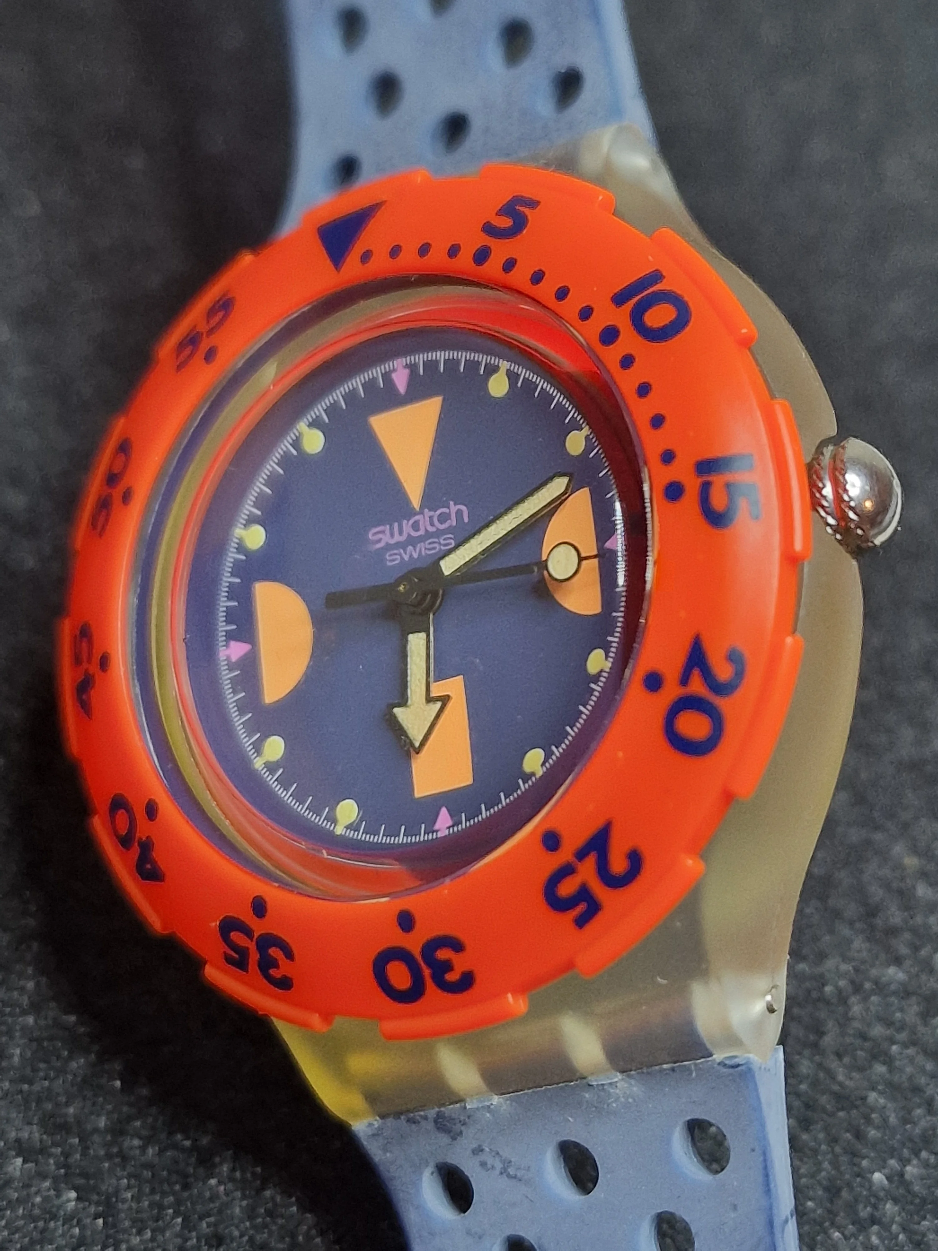 Swatch SDK100 "Deep Blue" – SCUBA 200 – 1994 – NOS + Full Set 3