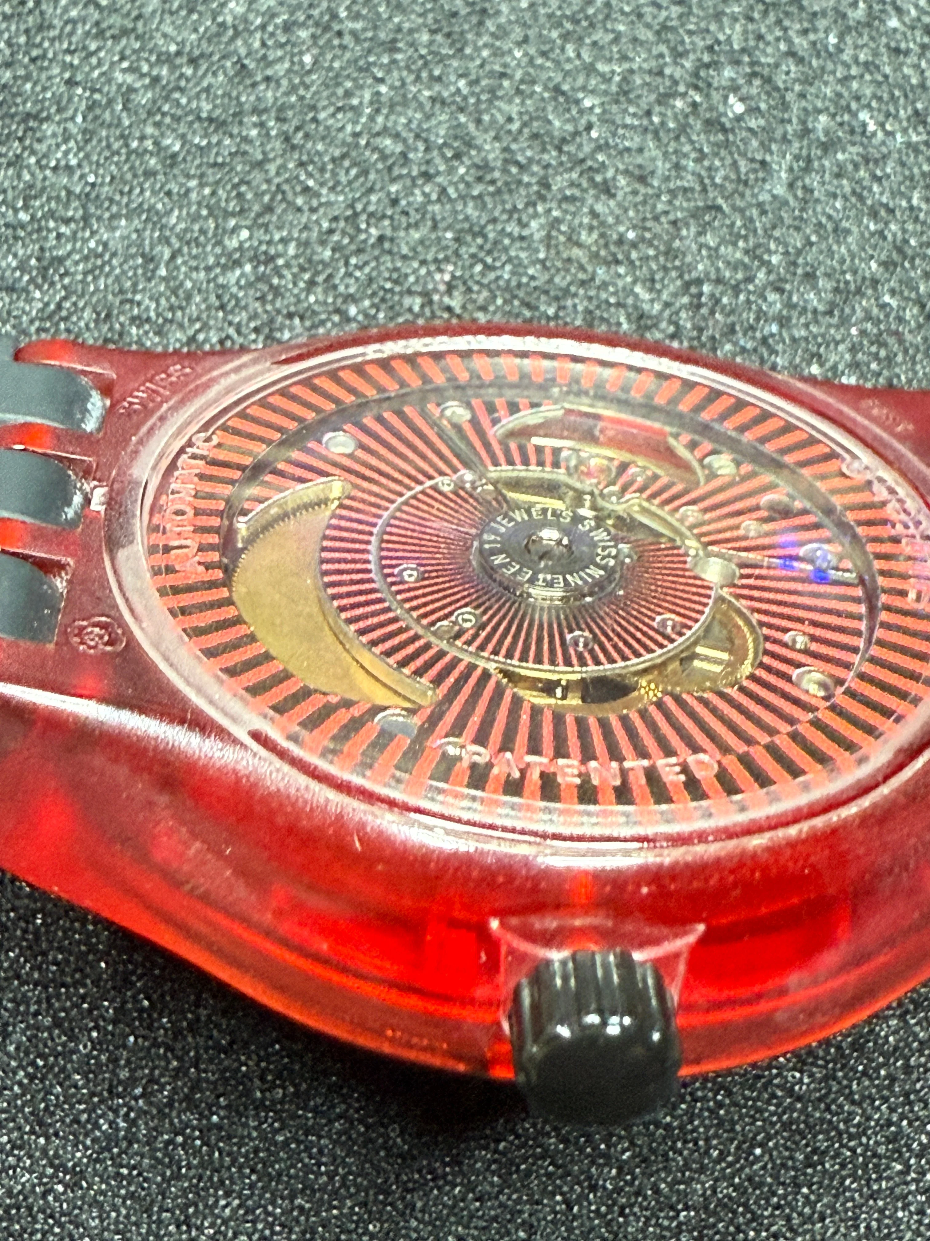Swatch Sistem51 Automatic SUTR400 “Red” 42mm (Date) ⌚ 5