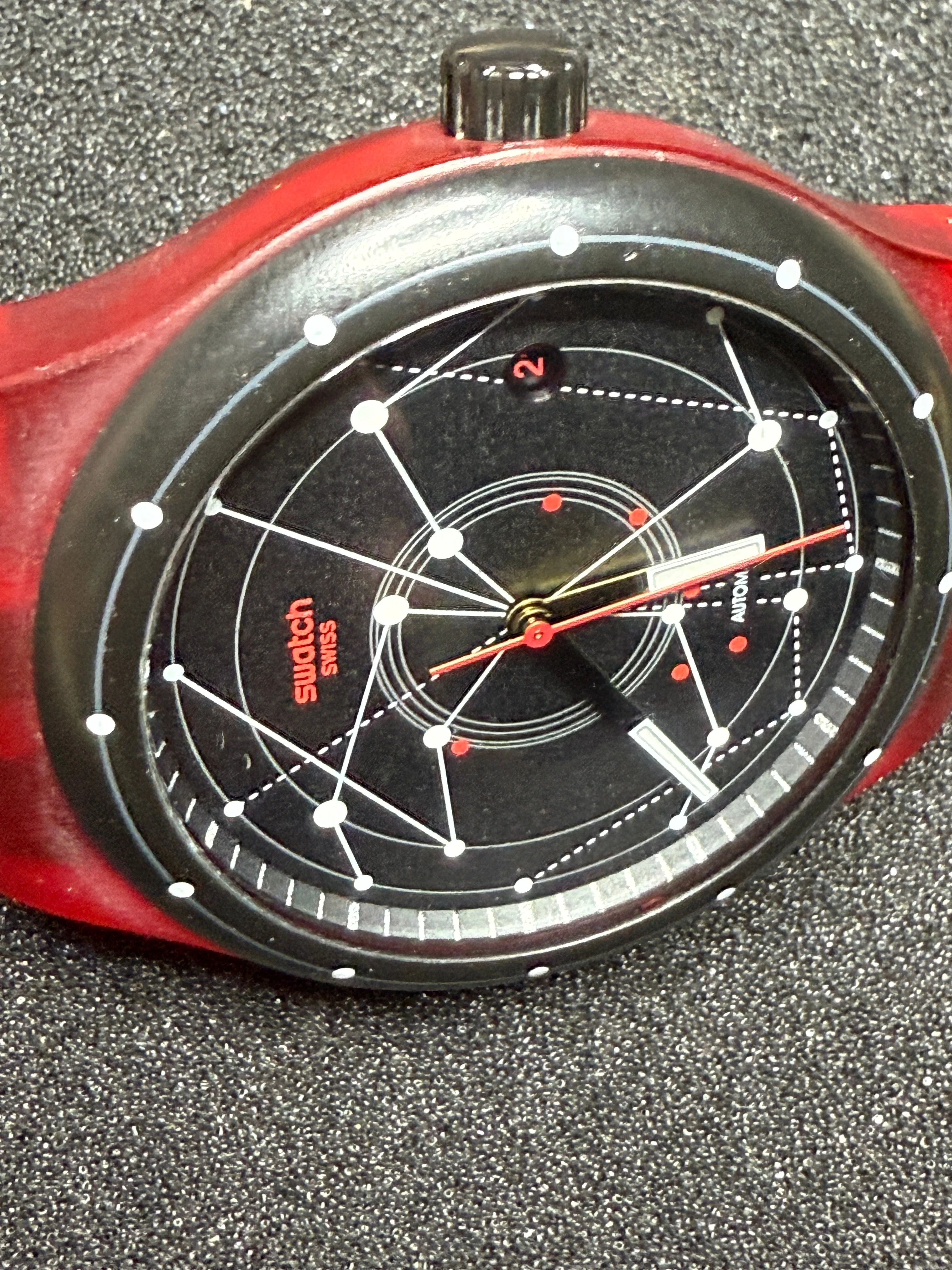Swatch Sistem51 Automatic SUTR400 “Red” 42mm (Date) ⌚ 8