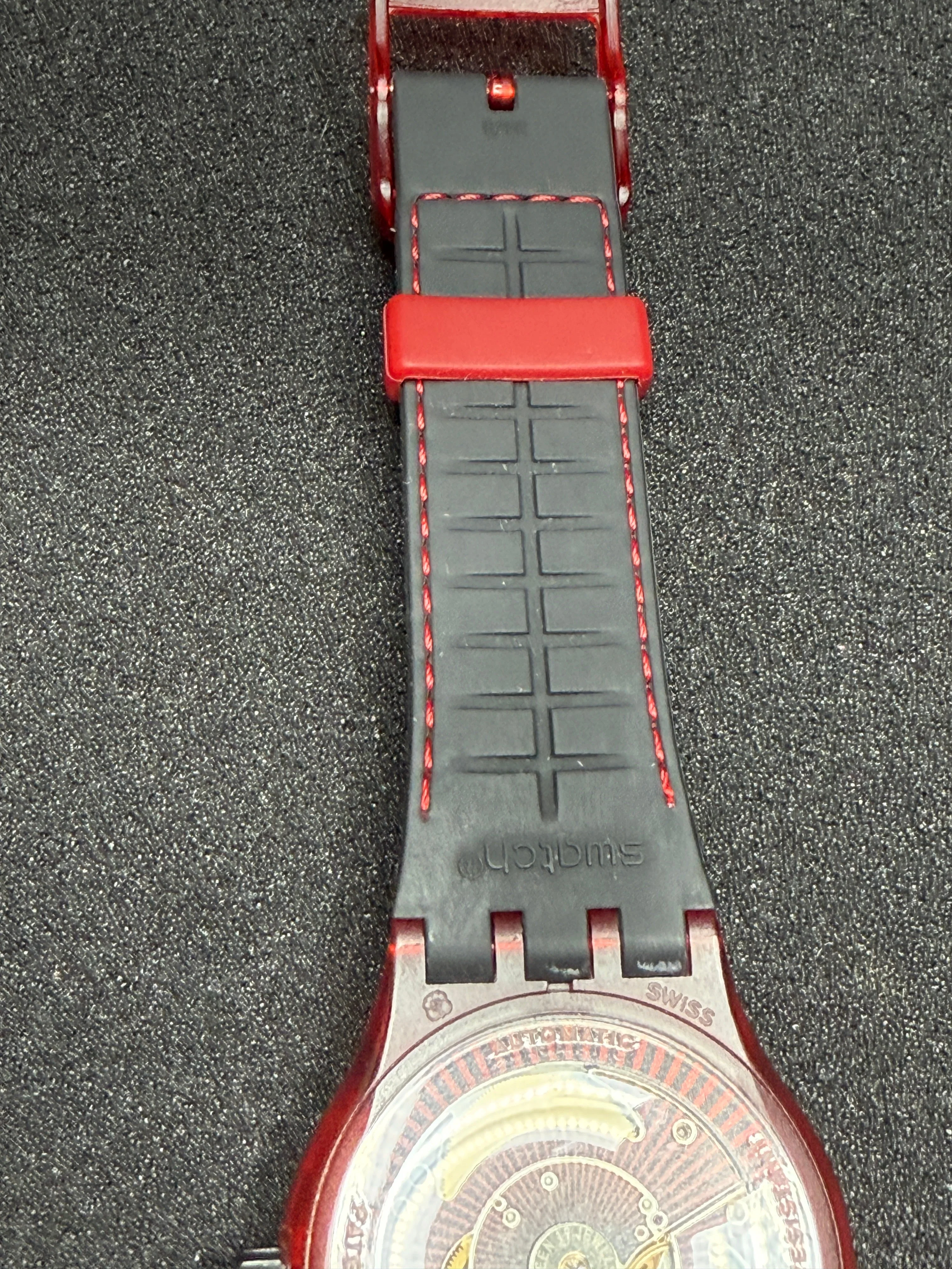 Swatch Sistem51 Automatic SUTR400 “Red” 42mm (Date) ⌚ 12