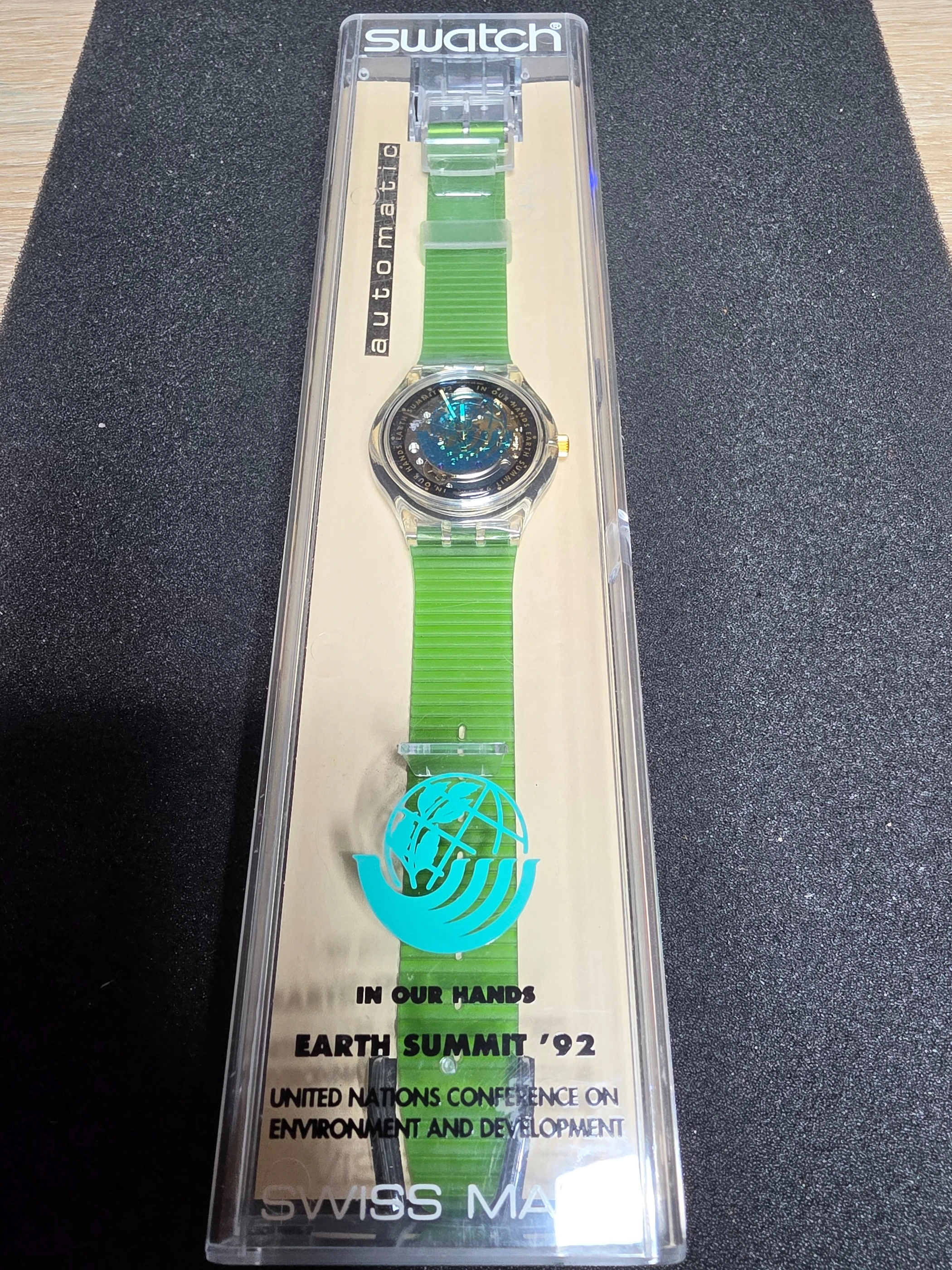 Swatch Time to Move SAK102 – 1992 – NOS – Green Strap – view 3