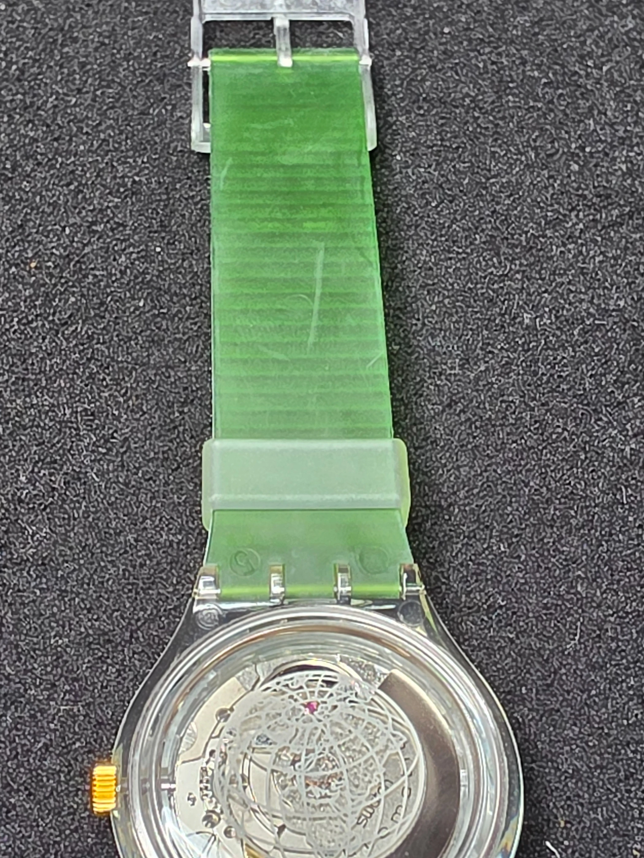 Swatch Time to Move SAK102 – 1992 – NOS – Green Strap – view 12