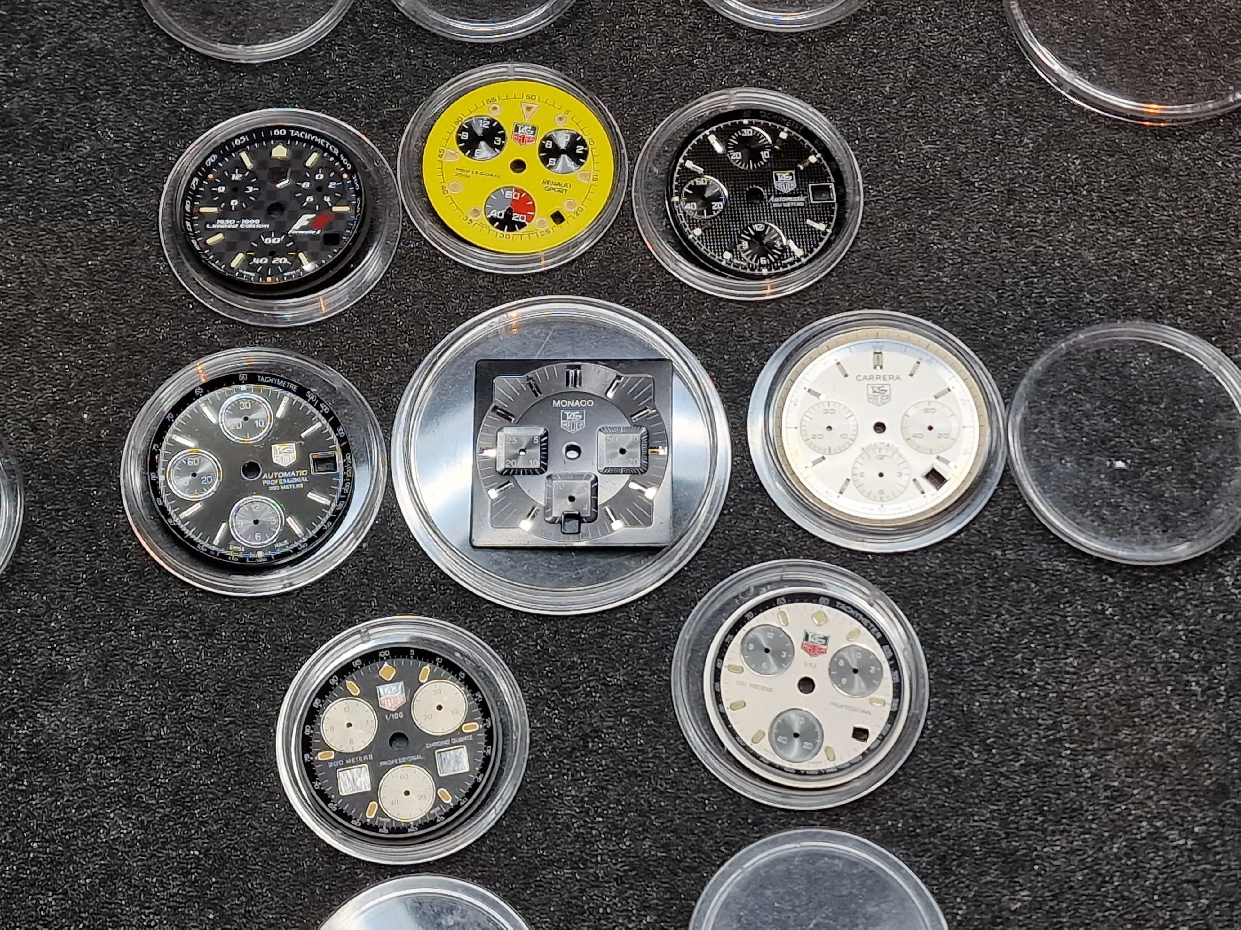 TAG Heuer Original Dials Collection – Monaco, Carrera, Professional, Formula 1 1