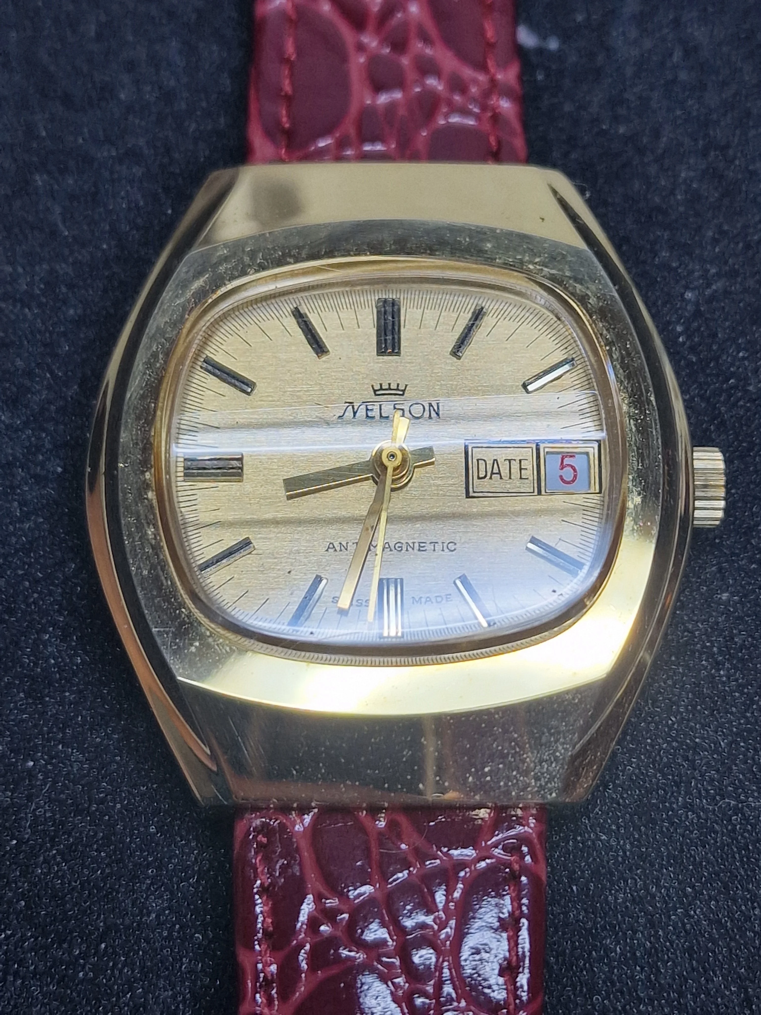 ⌚ Vintage Watch – NELSON | Hand-Wound | Swiss Made | 1960s | NOS