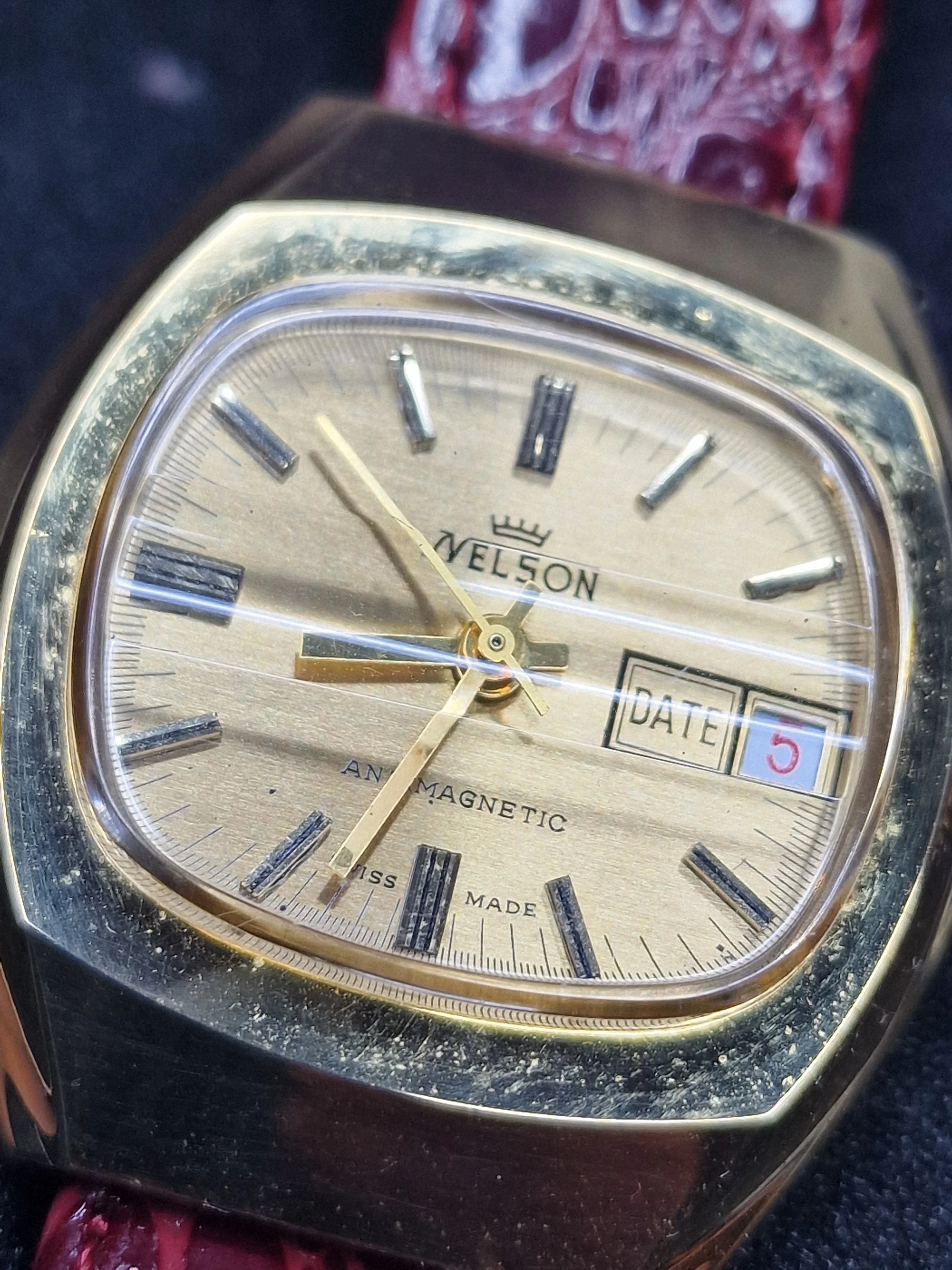 ⌚ Vintage Watch – NELSON | Hand-Wound | Swiss Made | 1960s | NOS 4