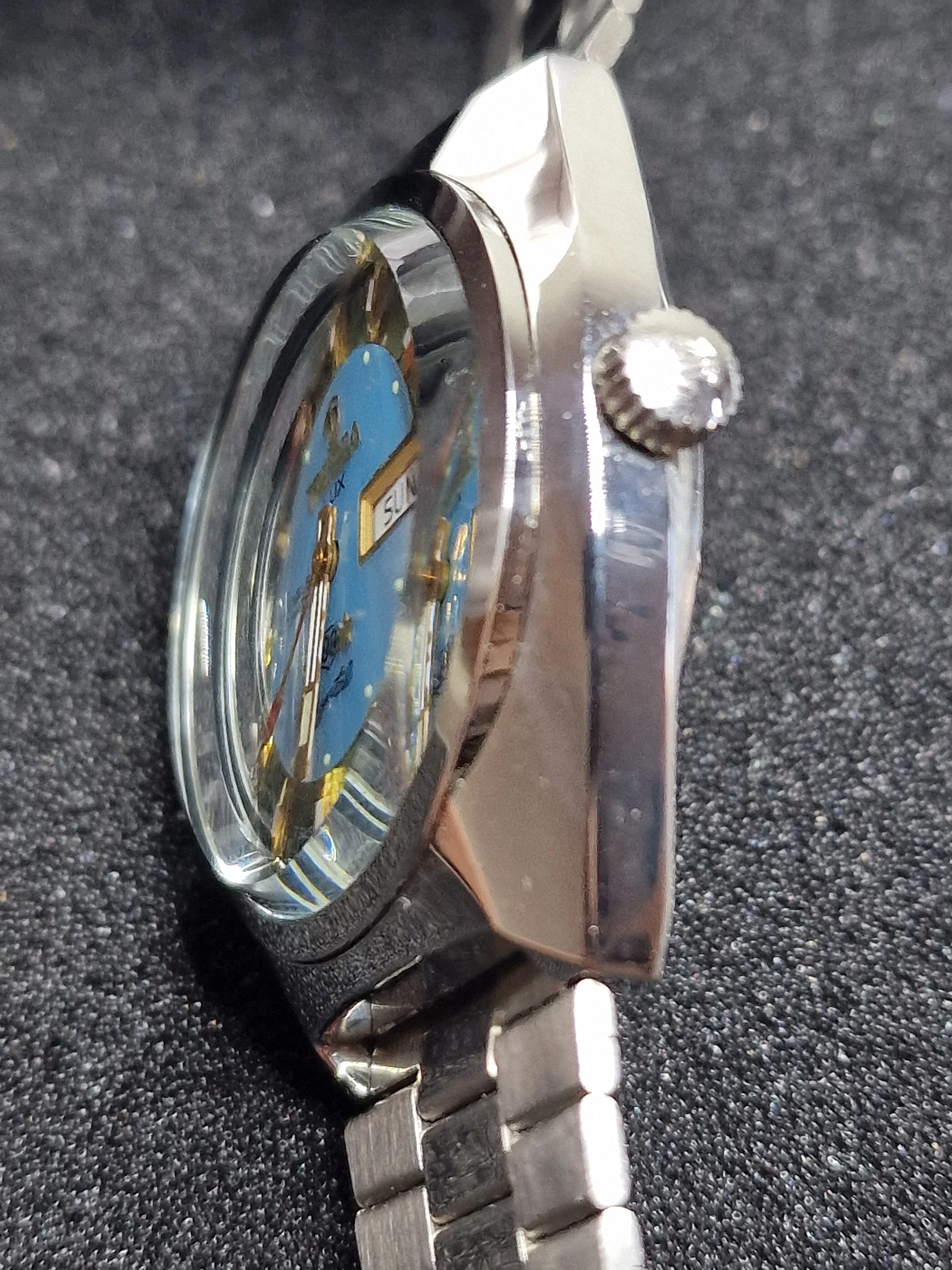 Unworn Vintage Automatic Watch "TRESSA LUX 99 Crystal" – 21 Jewels, Day-Date, Swiss Made (1968/69) 5
