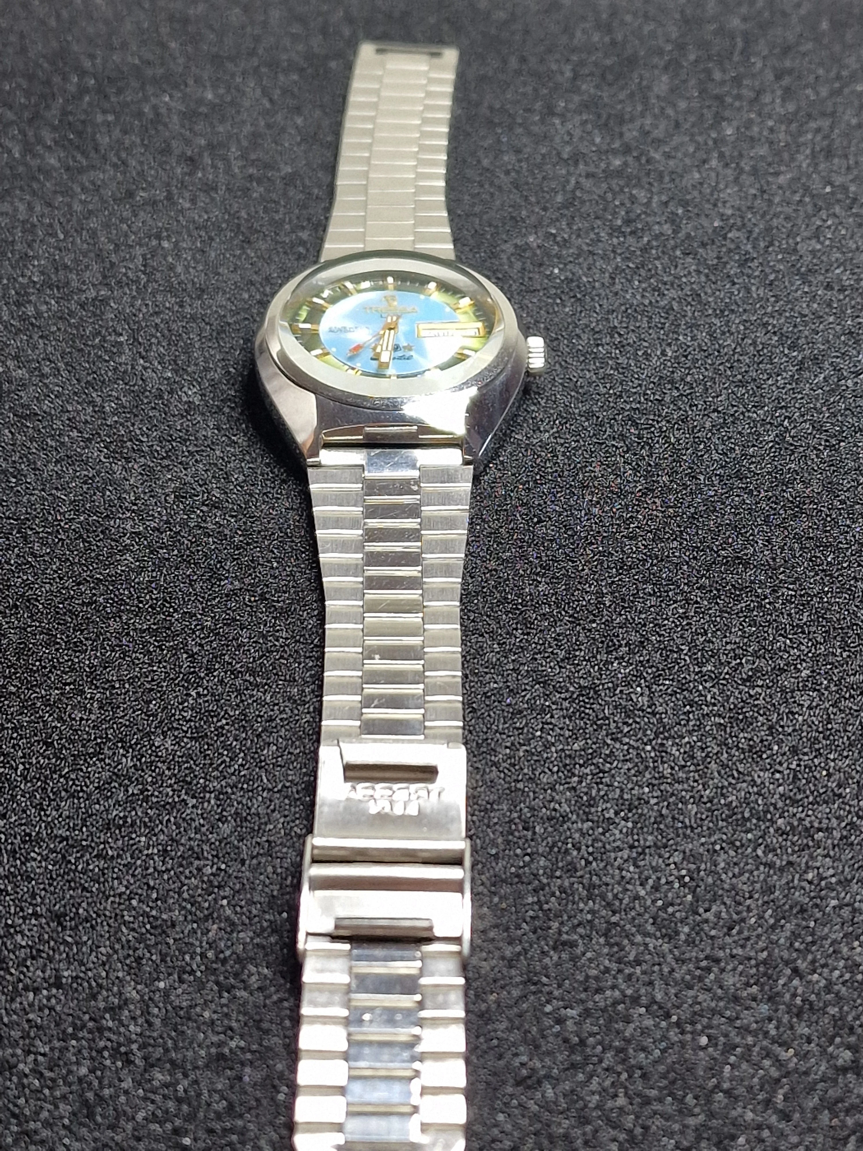 Unworn Vintage Automatic Watch "TRESSA LUX 99 Crystal" – 21 Jewels, Day-Date, Swiss Made (1968/69) 10
