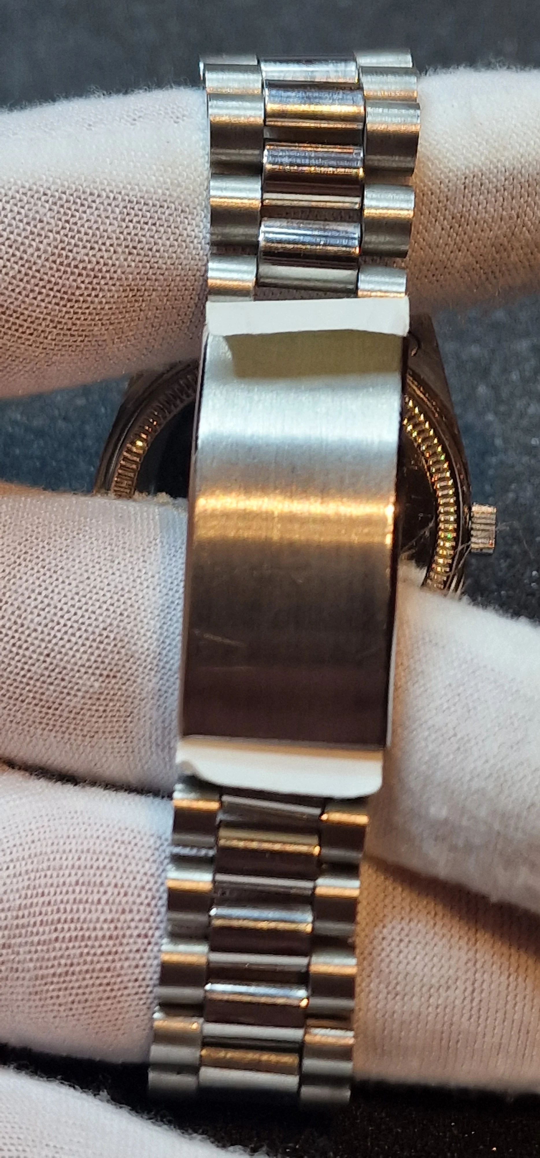 Unworn Vintage Day-Date Watch – Zeno-Watch Basel, Swiss Made, 1960s, Quartz, Bicolor 7
