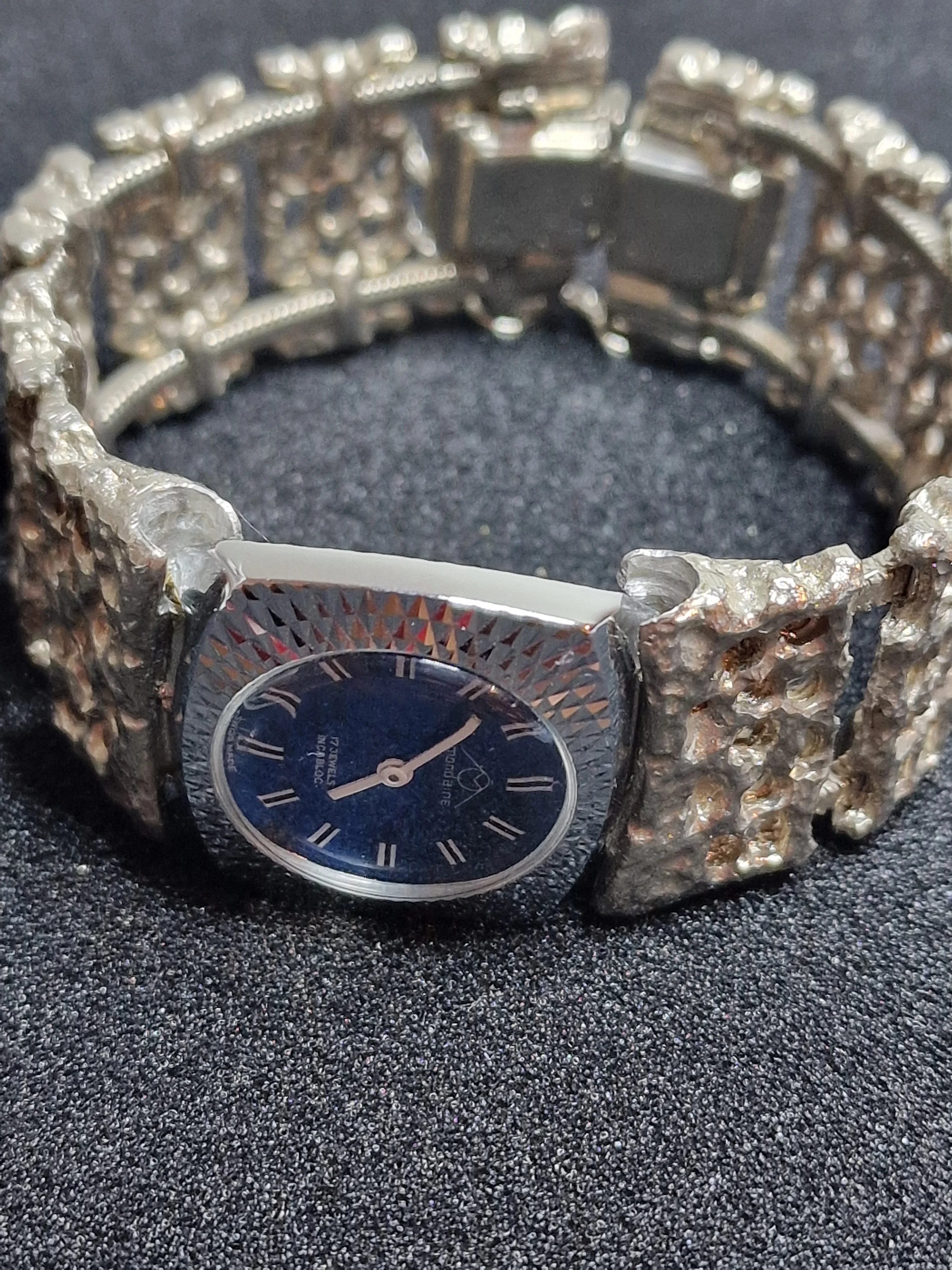 Unworn Vintage Ladies' Jewelry Watch "MONDAINE" – Swiss Made, Hand-Wound, Late 1960s 3