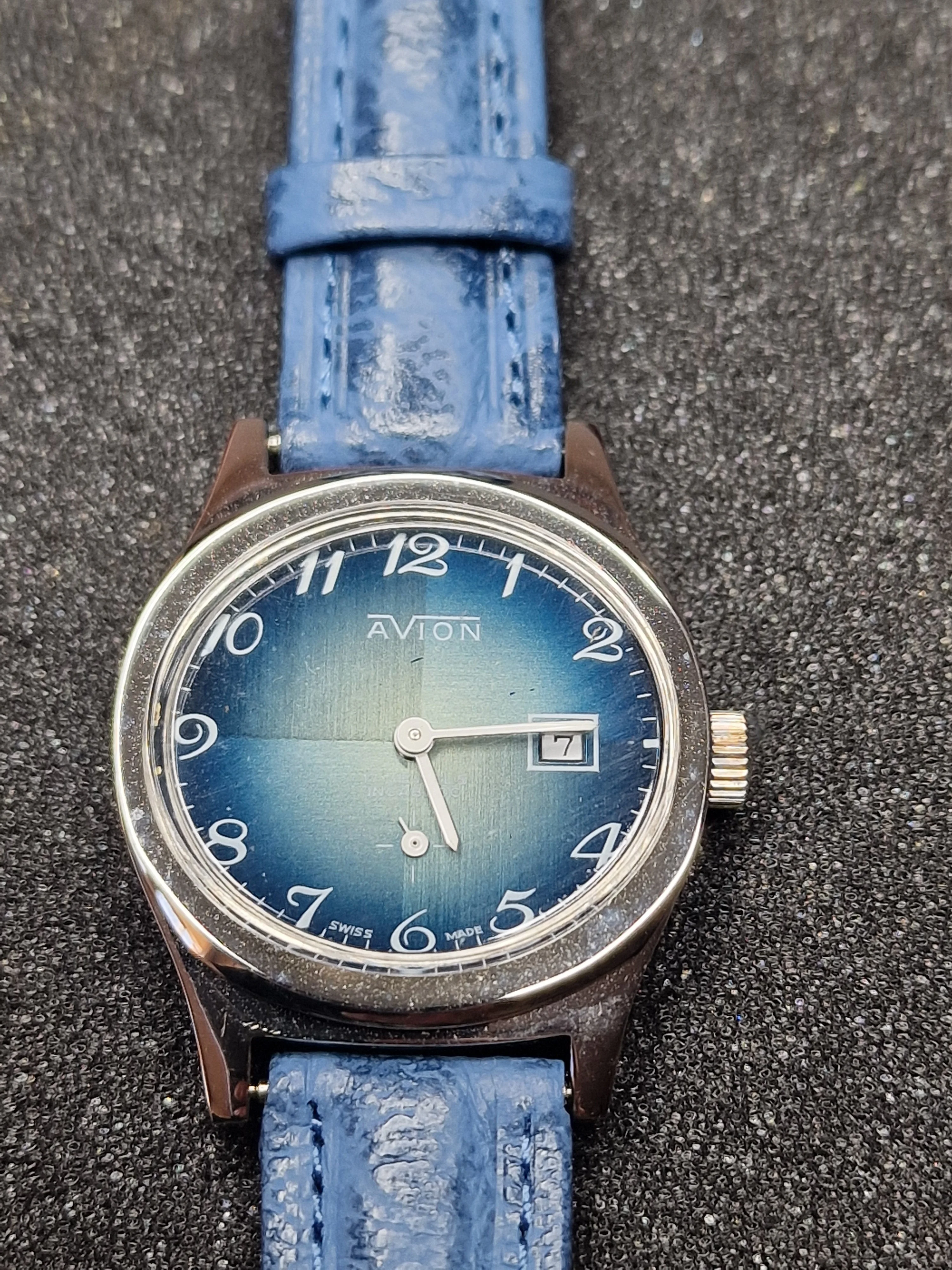 🕰️ Unworn Vintage Ladies' Watch "AVION" – 1970s, Swiss Made & Ultra Flat