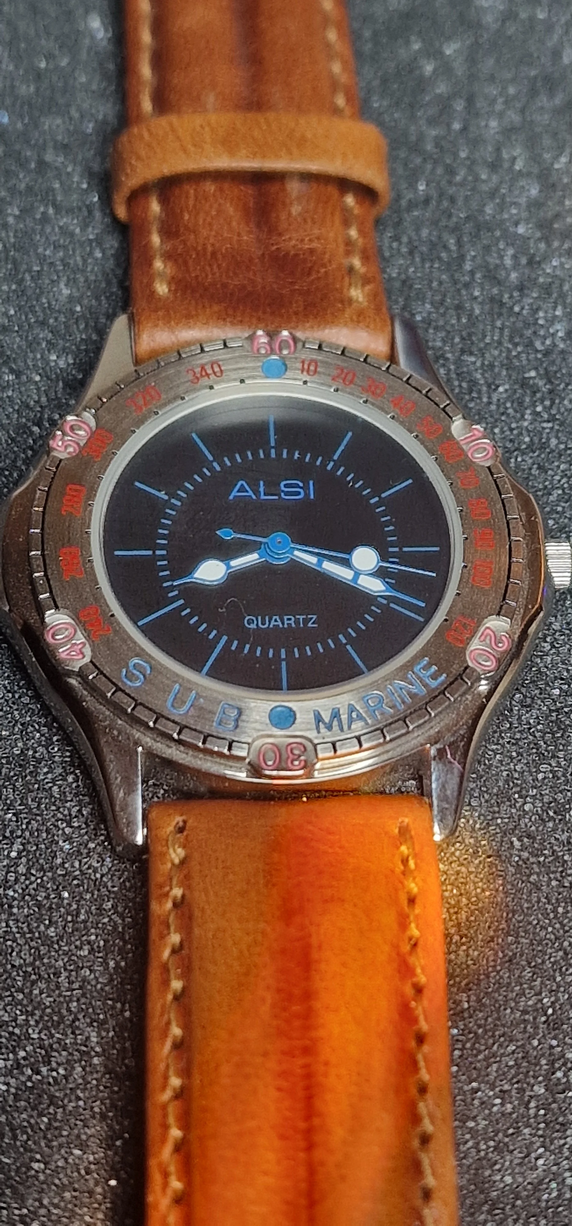 Unworn Vintage Quartz Watch "ALSI Sub Marine" – Swiss Made, 36mm, Old Stock 2