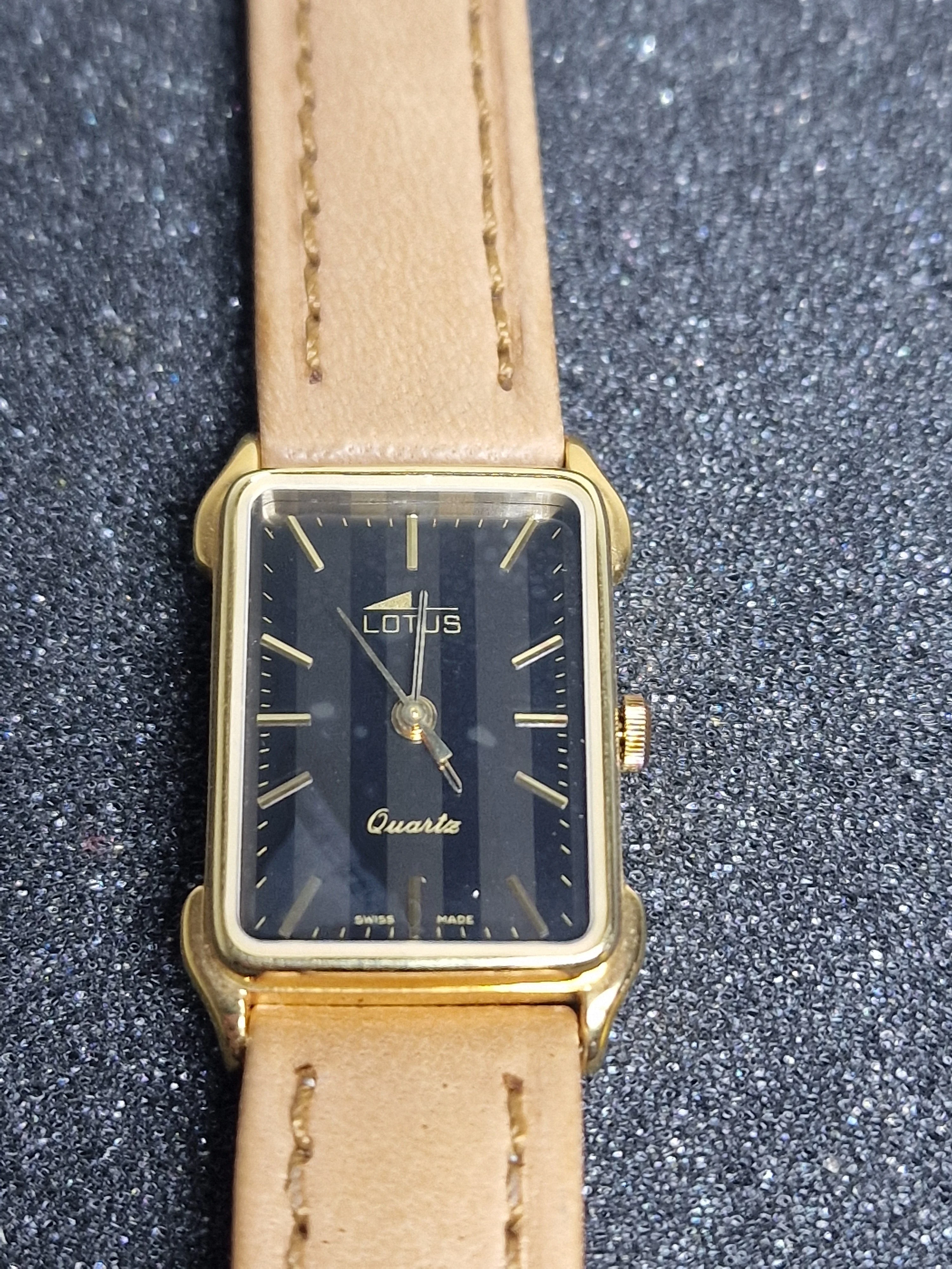 Unworn Vintage Quartz Watch "LOTUS" – Swiss Made, 70s/80s, Old Stock