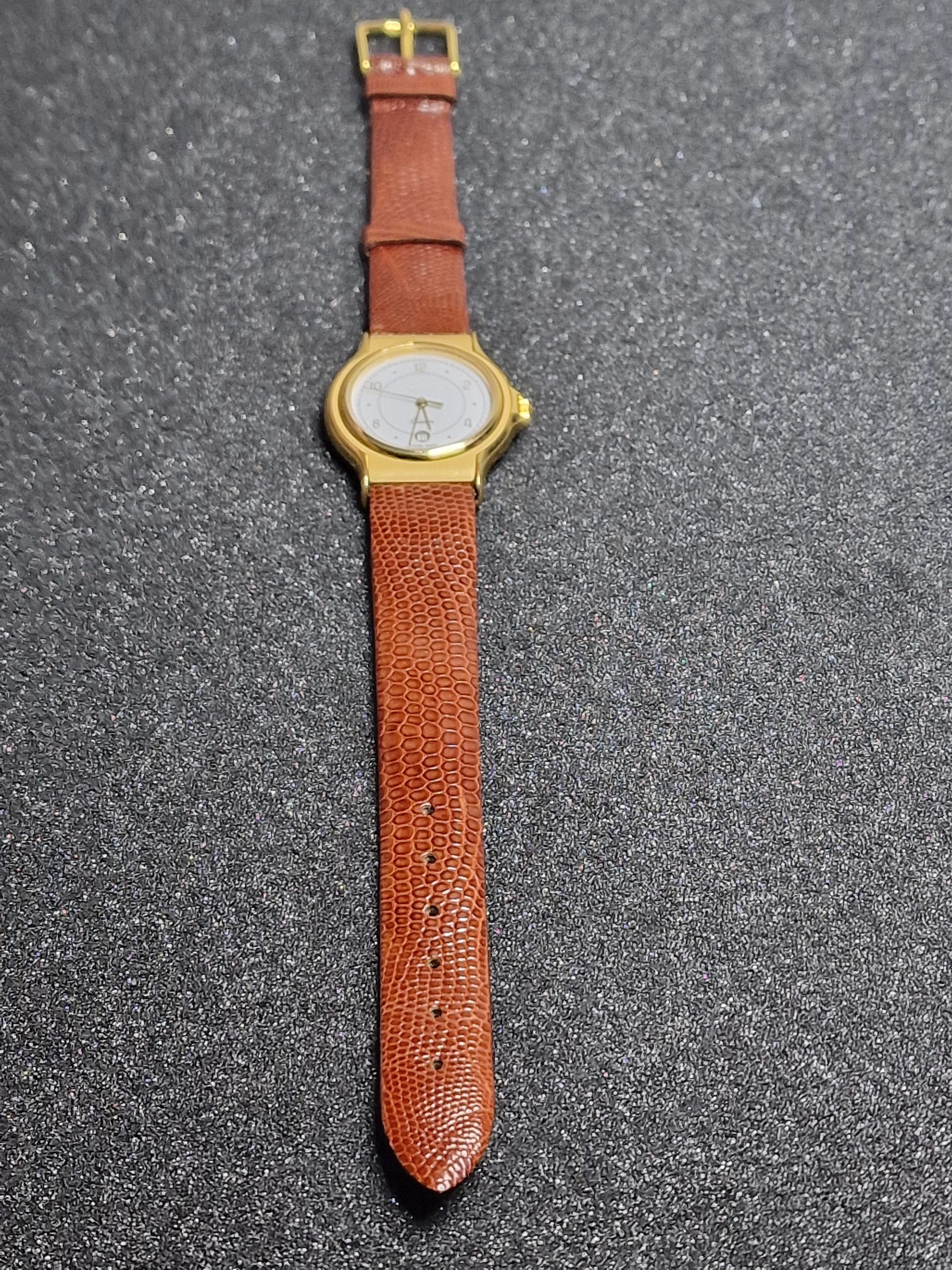Unworn Vintage Quartz Watch&nbsp; Swiss Made, ETA Movement, 70s/80s, Gold-Tone 10