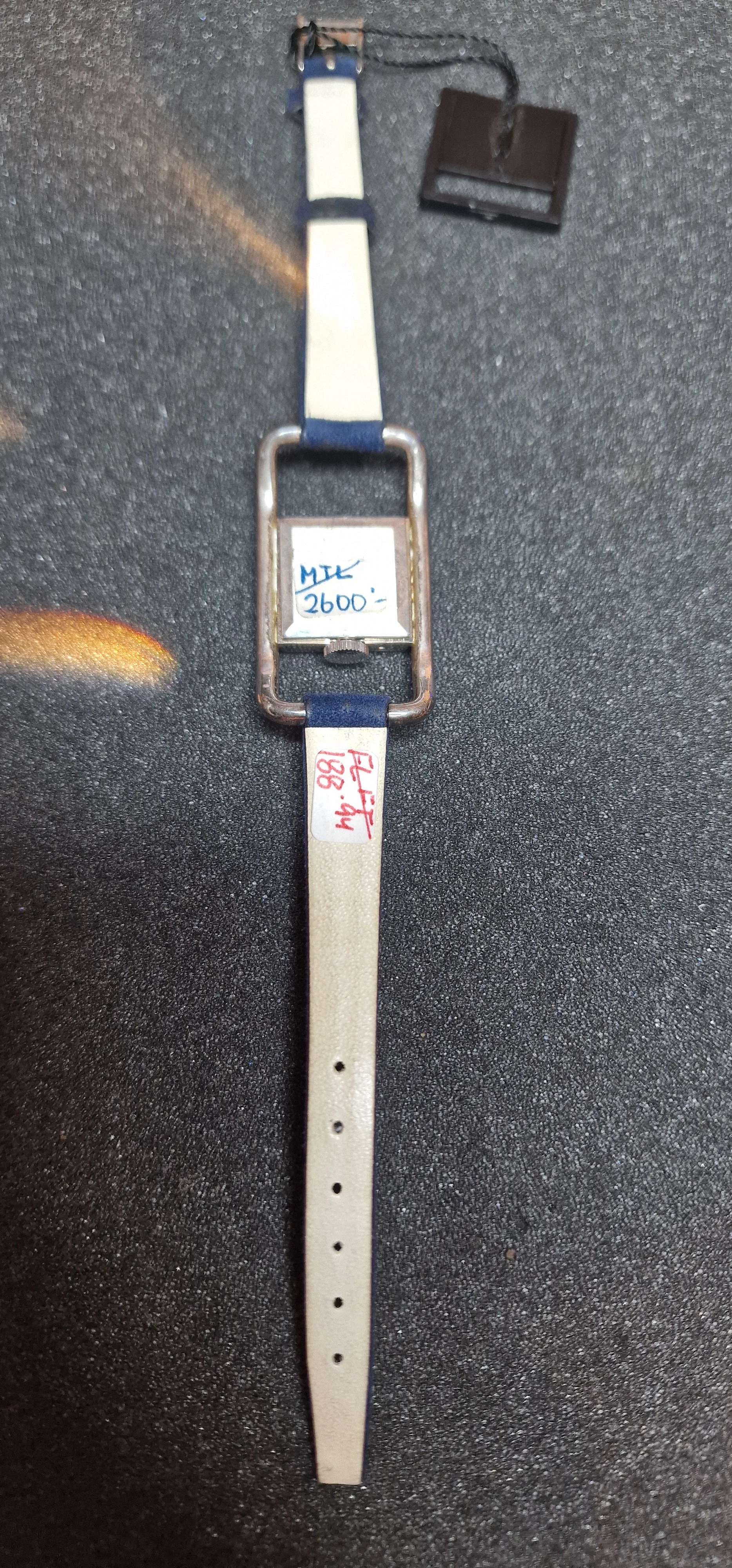 Unworn Vintage Watch "Heno" – 0.800 Sterling Silver Case & Bracelet, Hand-Wound, 24mm 13