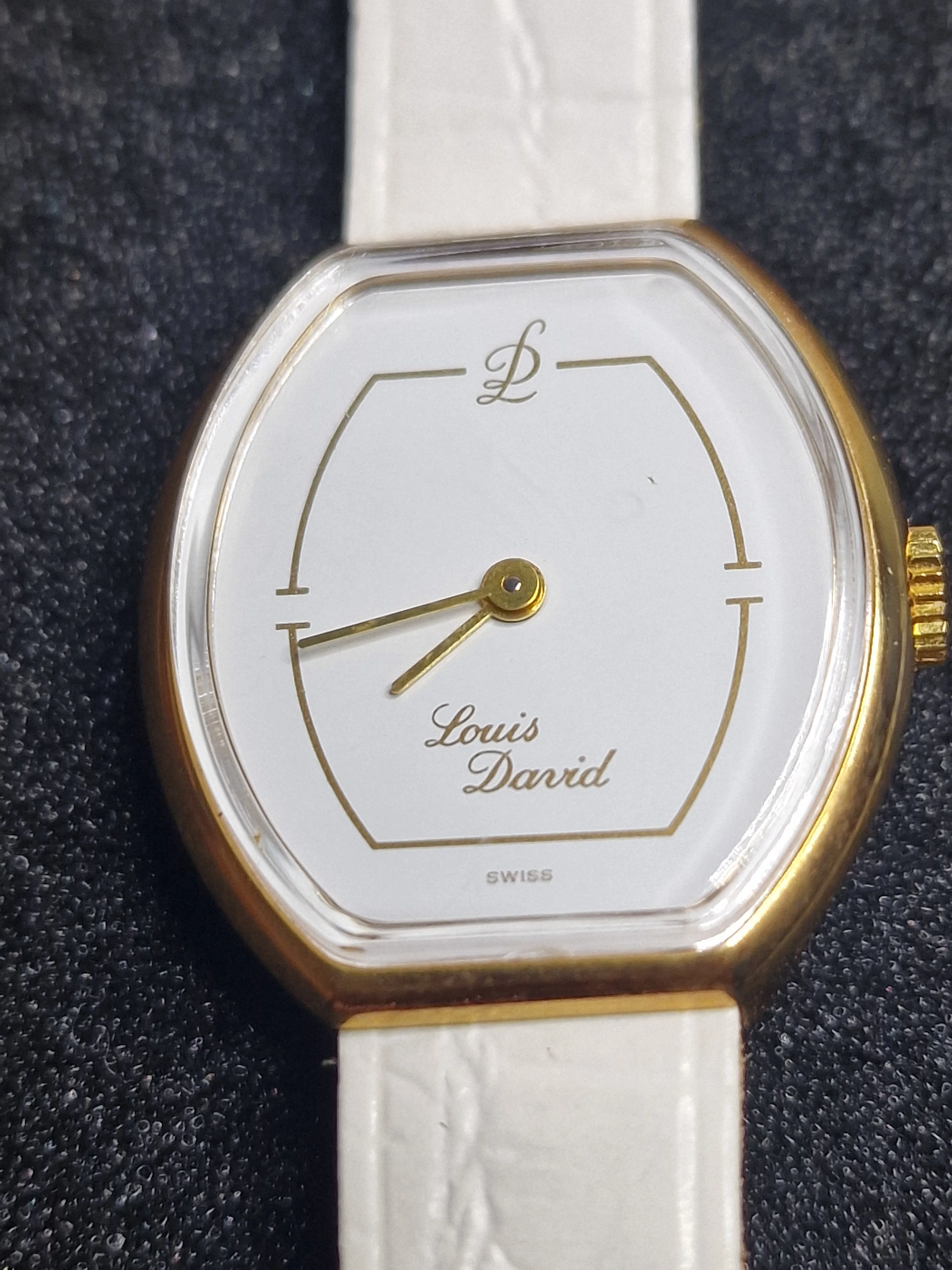 Unworn Vintage Watch "LUIS DAVID" – Swiss Made, R. Kissling Hand-Wound Movement, 50s/60s, Old Stock